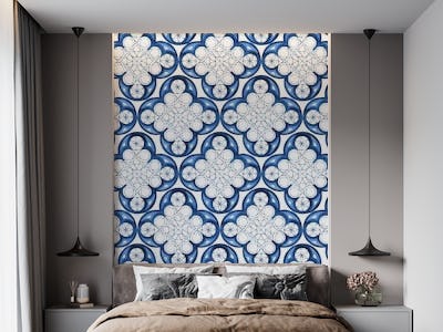 Indigo Blue Moroccan Tile 2