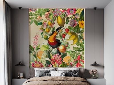 Exotic Opulent Toucan Flower Jungle 1