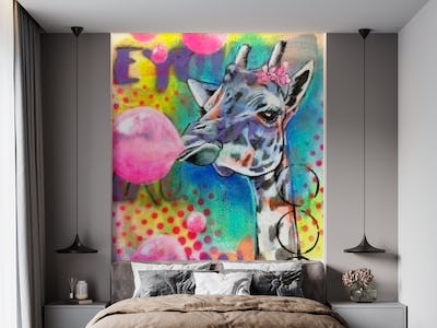 Funny Giraffe Art