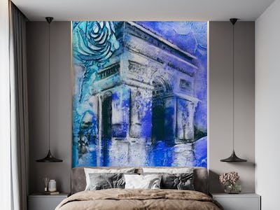 Blue Paris Mon Amour City Art
