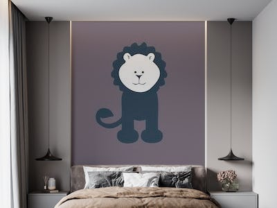 taupe solid color lion anime