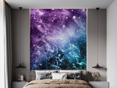 Purple Teal Galaxy Nebula 4