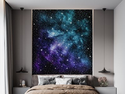 Teal Purple Galaxy Nebula 1