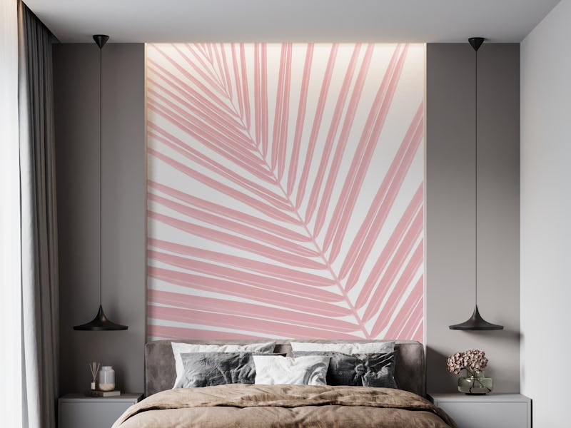 Blush Pink Palm Leaf 1