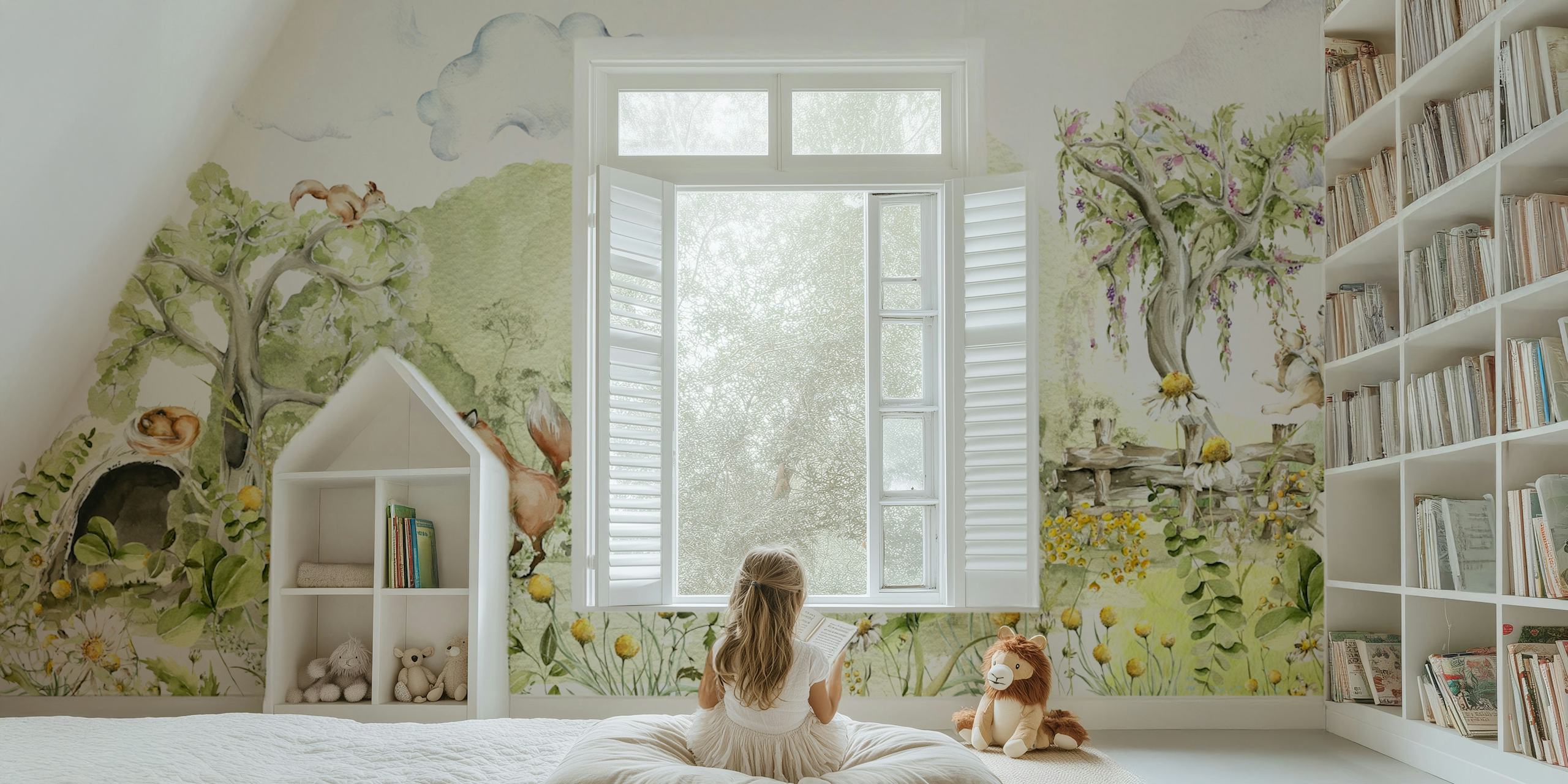 Magical Woodland Creatures tapet i ett rum