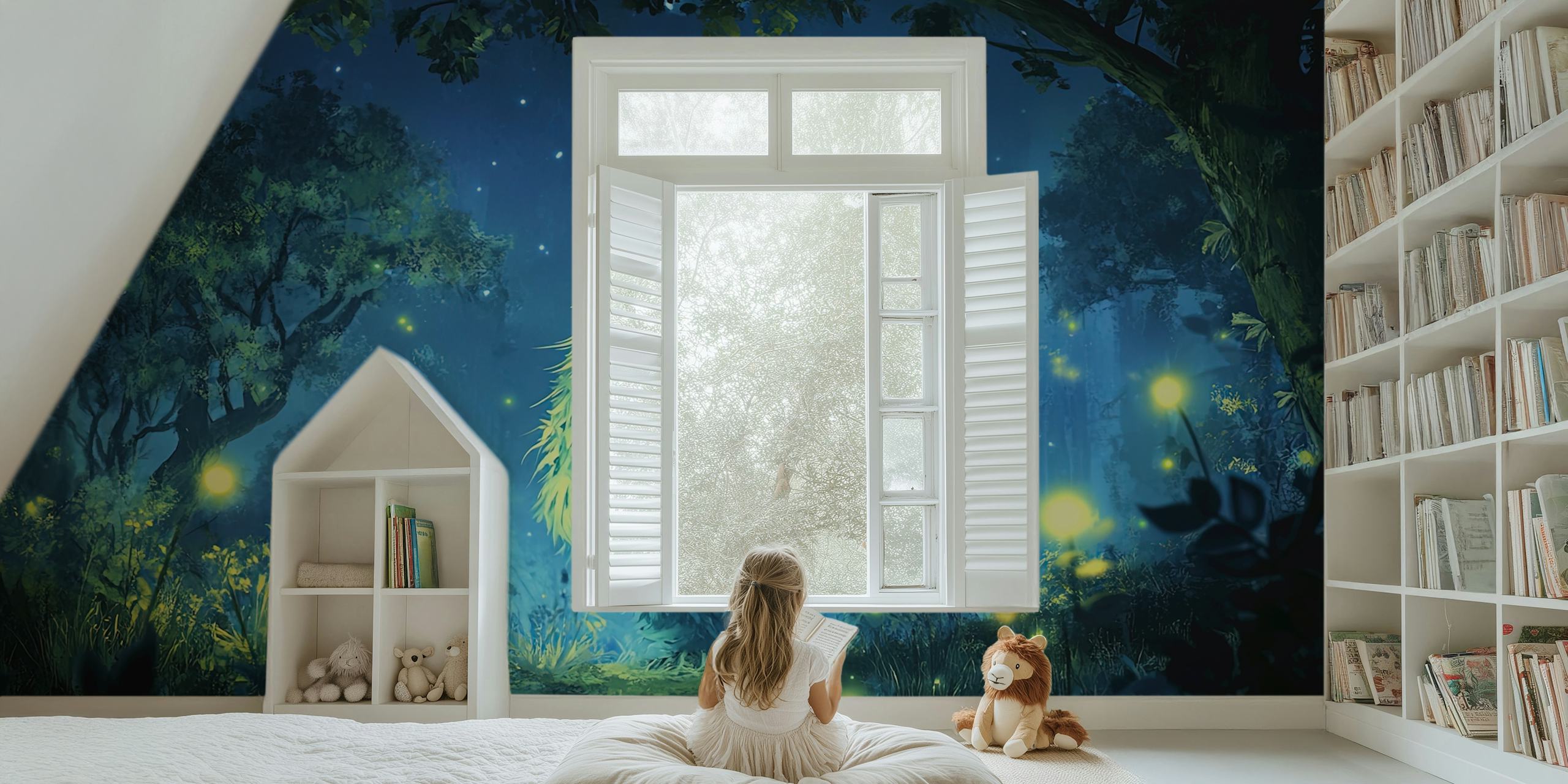 Whimsical Dreamkeeper - Larry wallpaper in a room