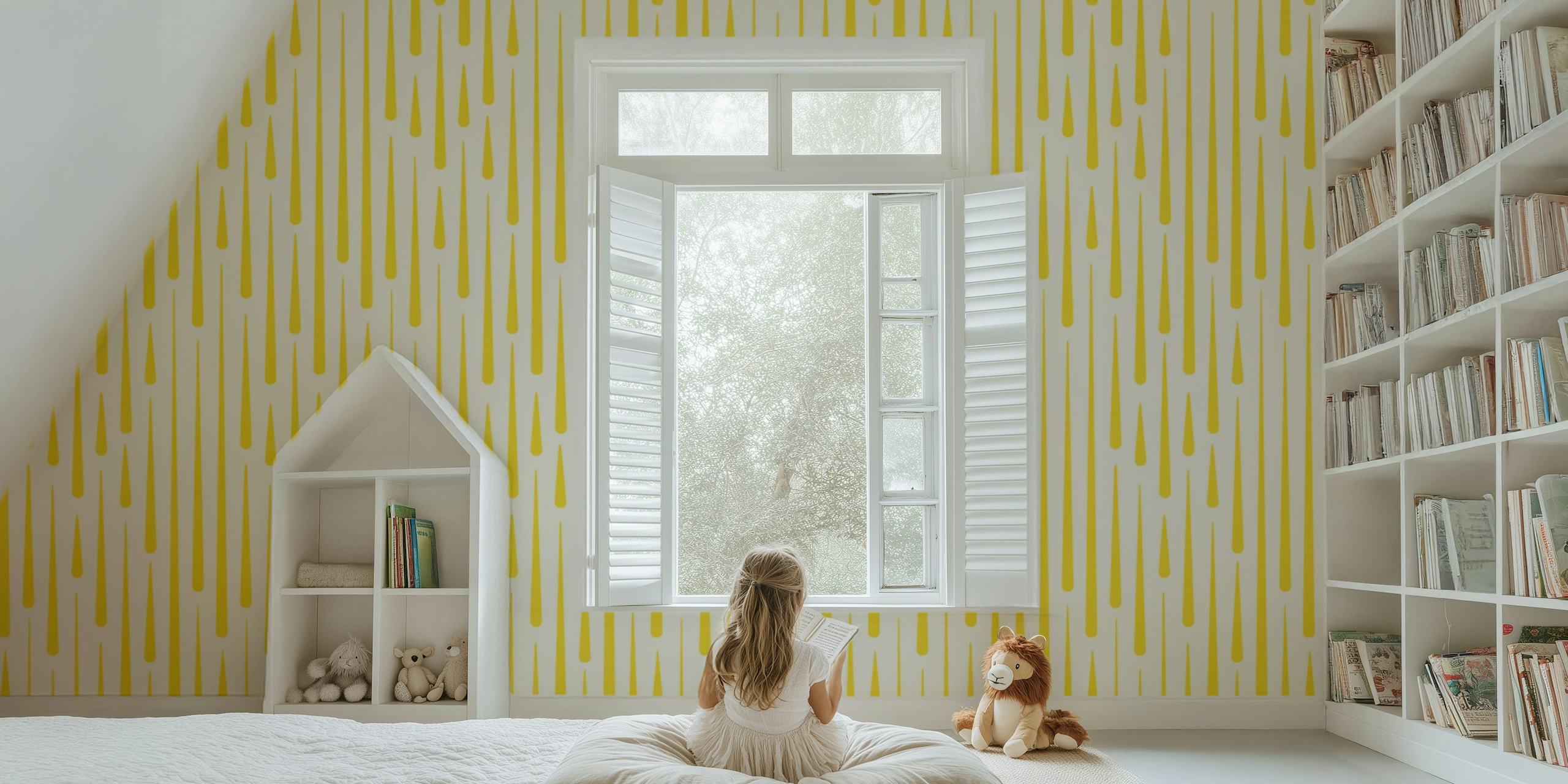 Land of Milk and Honey wallpaper in a room