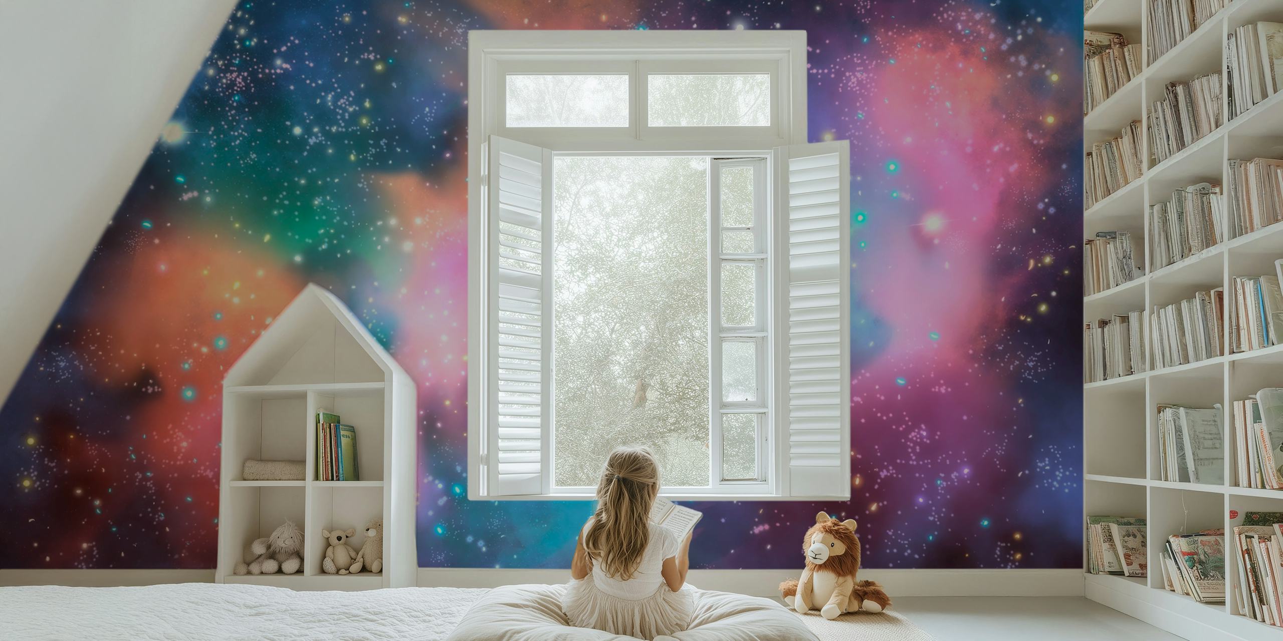 Tapeta Stellar Nursery Bliss u sobi