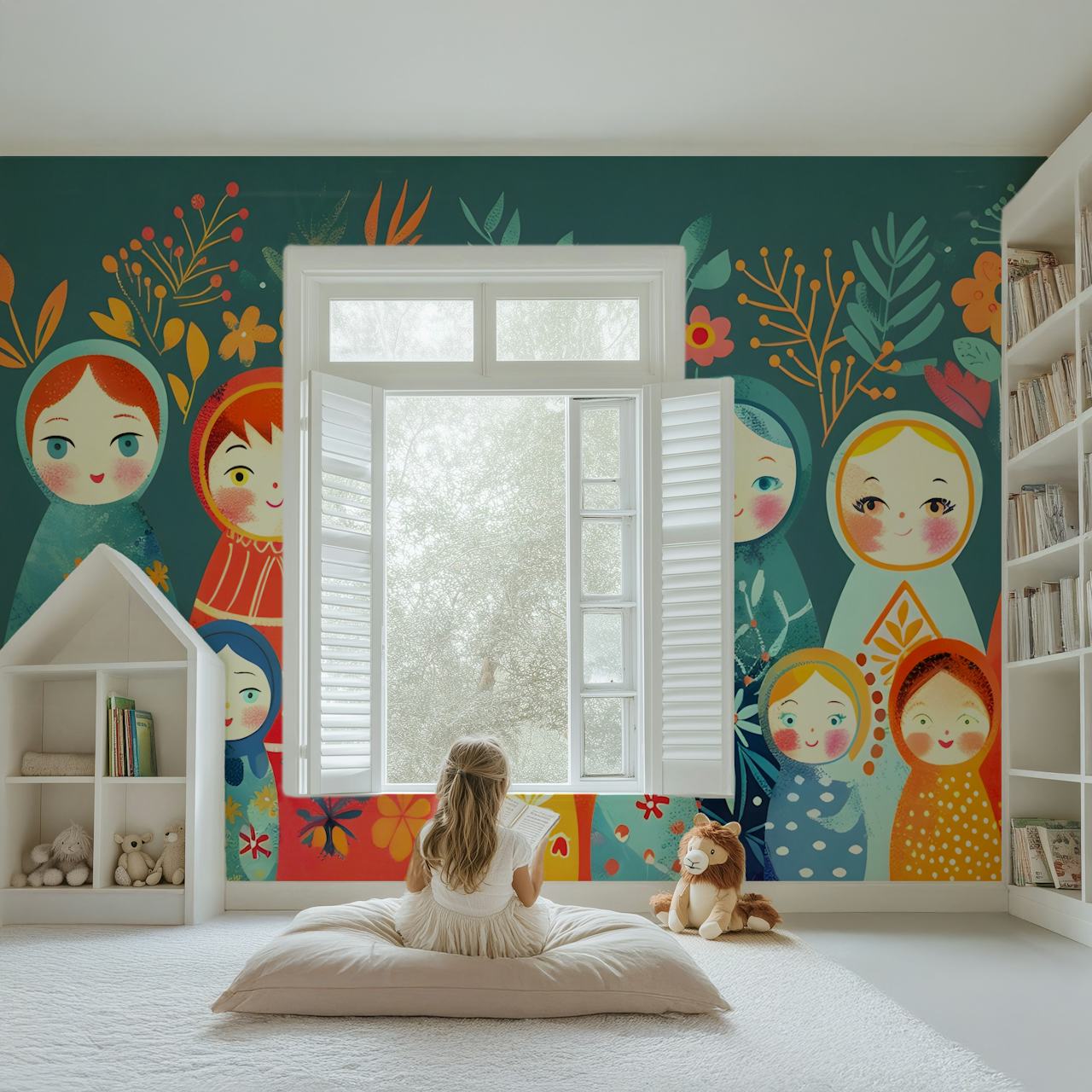 Matrioska 1 dizajn wallpapera u sobi