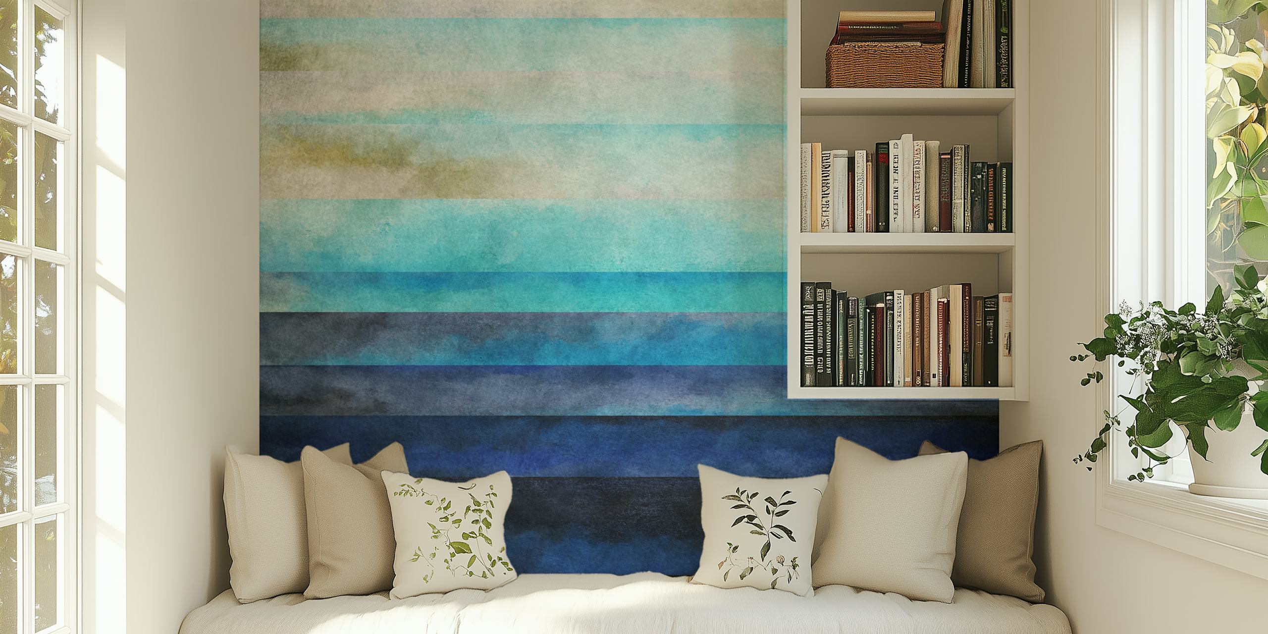 Niveau 3 papier peint affiché dans une pièce