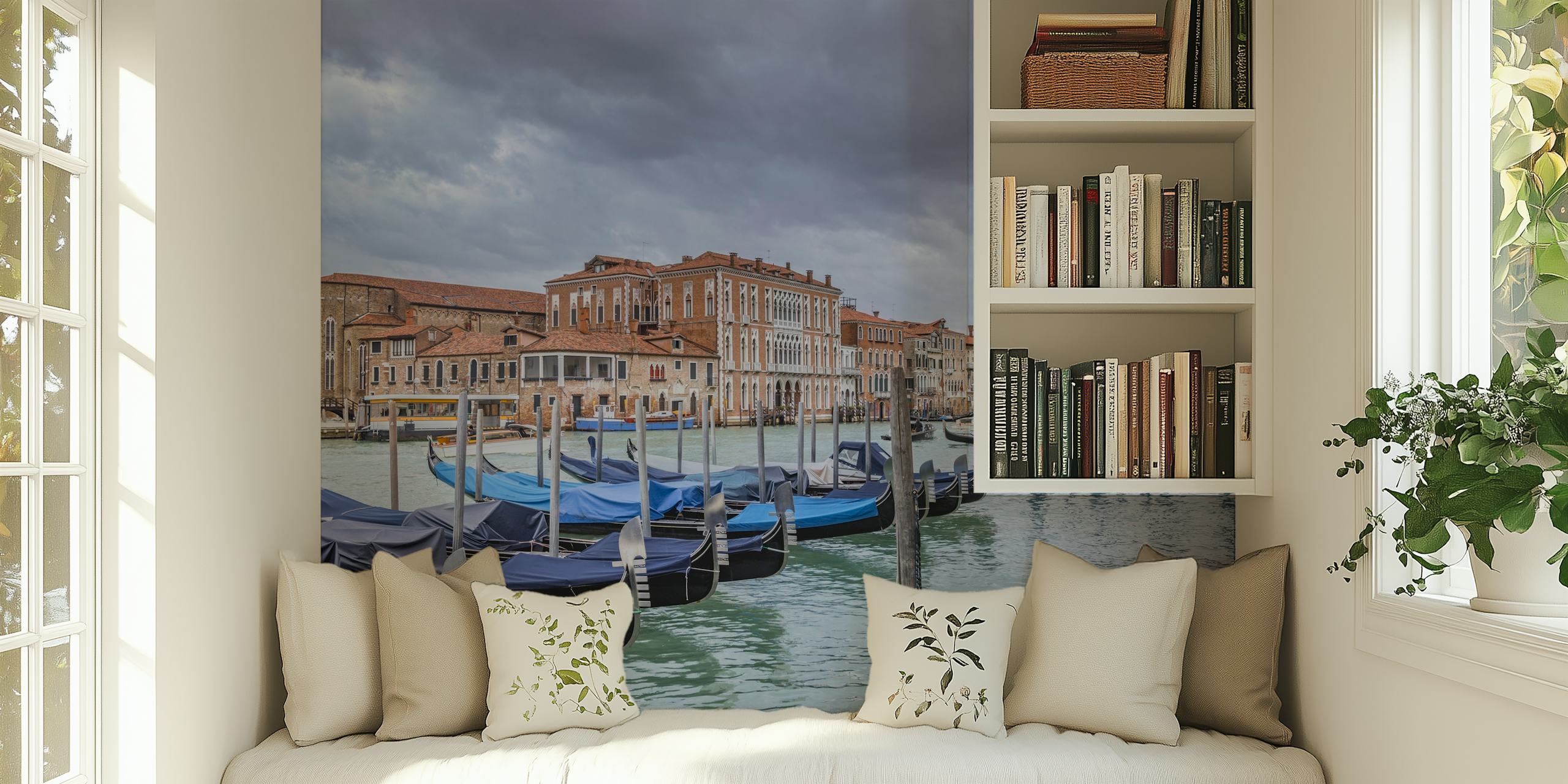Venice gondels op de Canale Grande