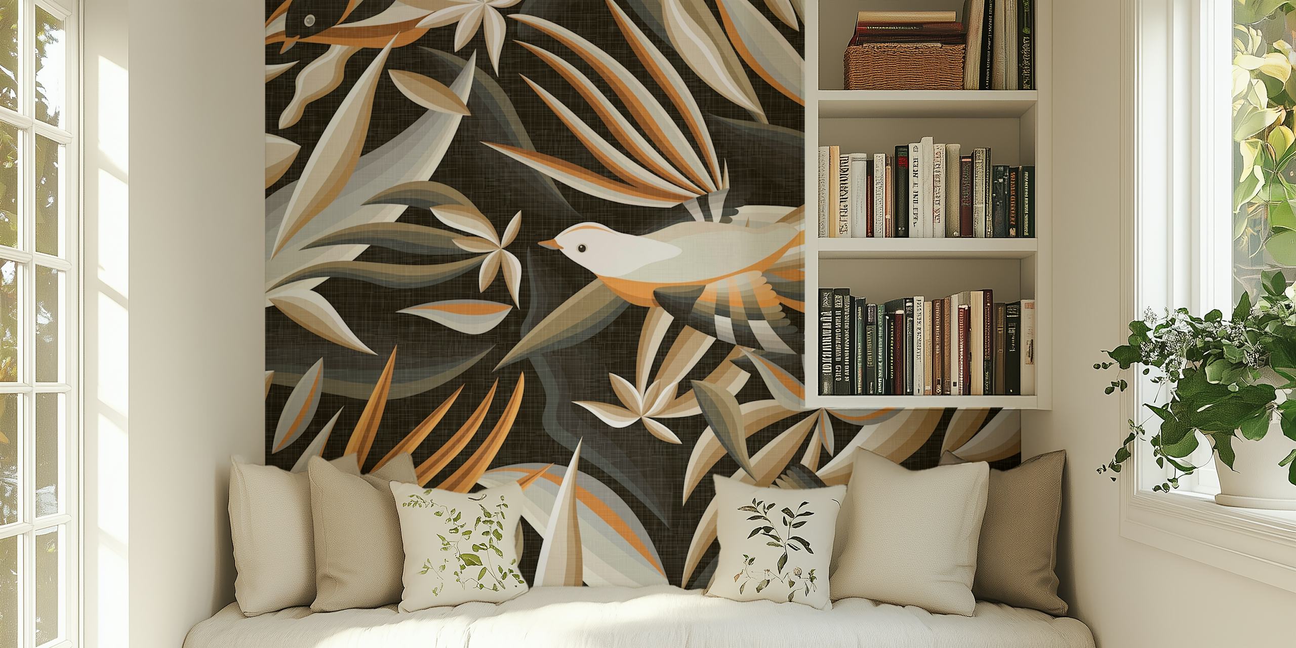 Paradise Birds Secret Garden WM en una habitación