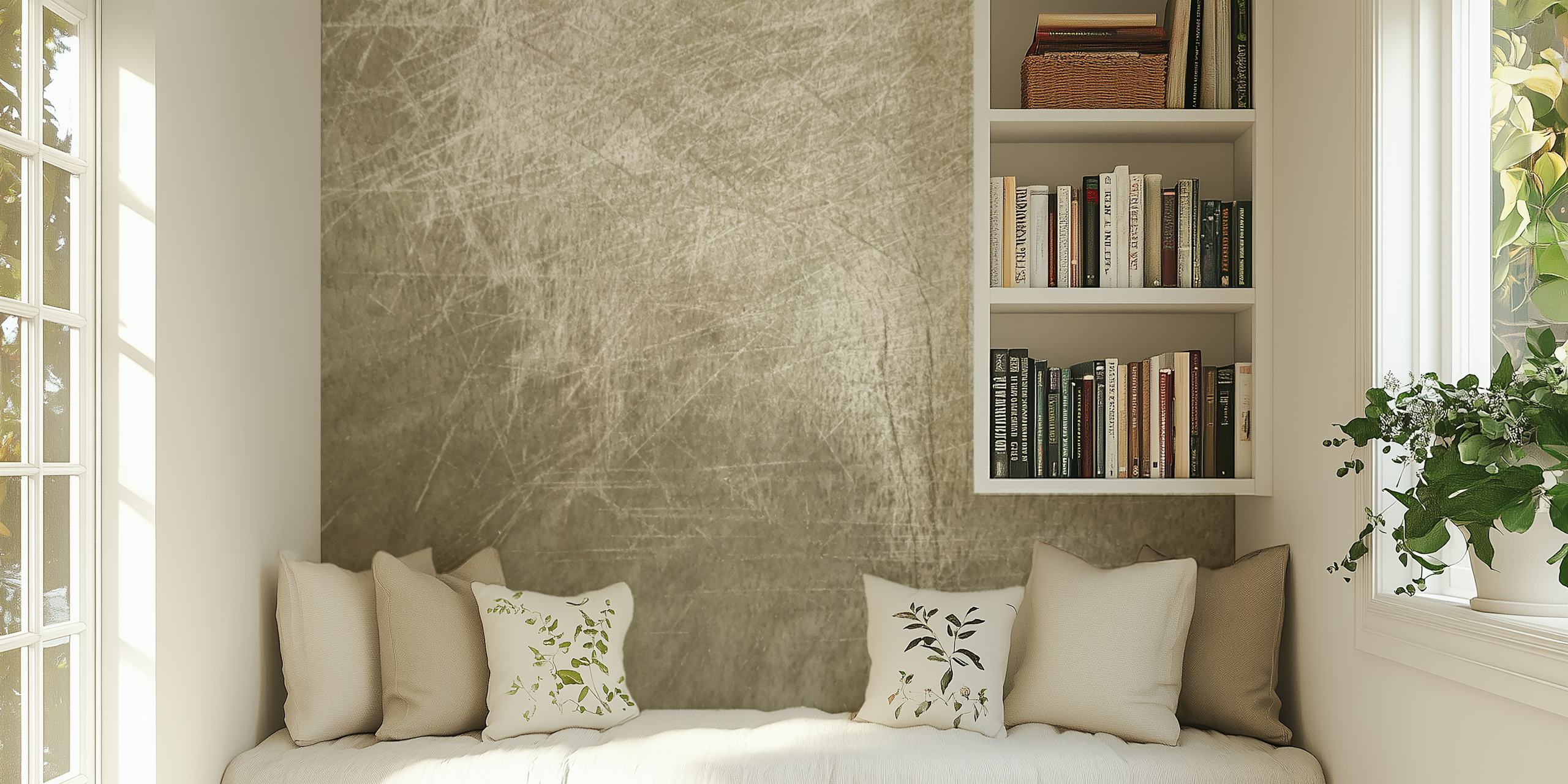 Grounge Plaster beige tapeta u sobi