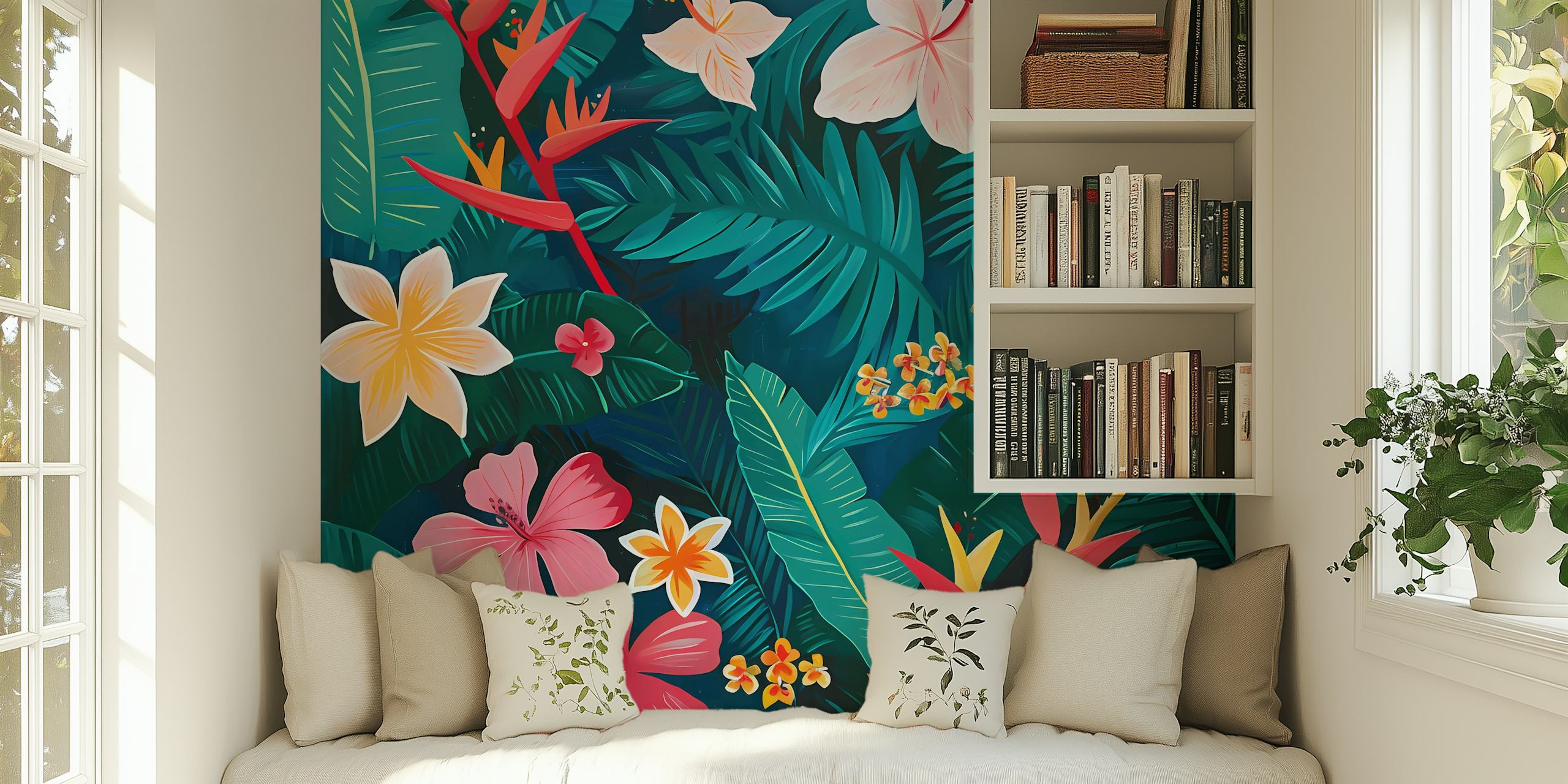 Tropical Garden 42 wallpaper in a room