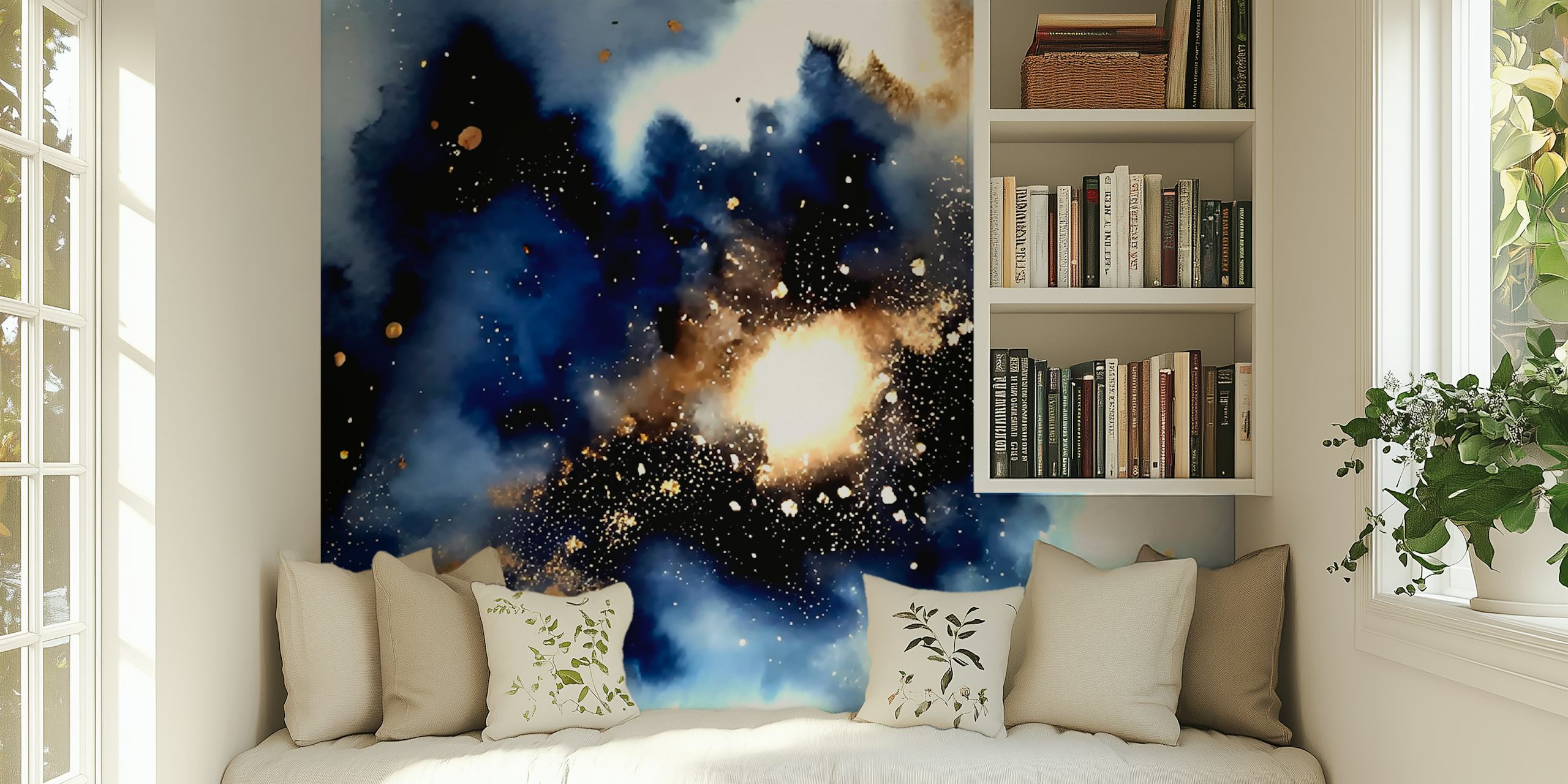 Cosmic Radiance tapetti huoneessa