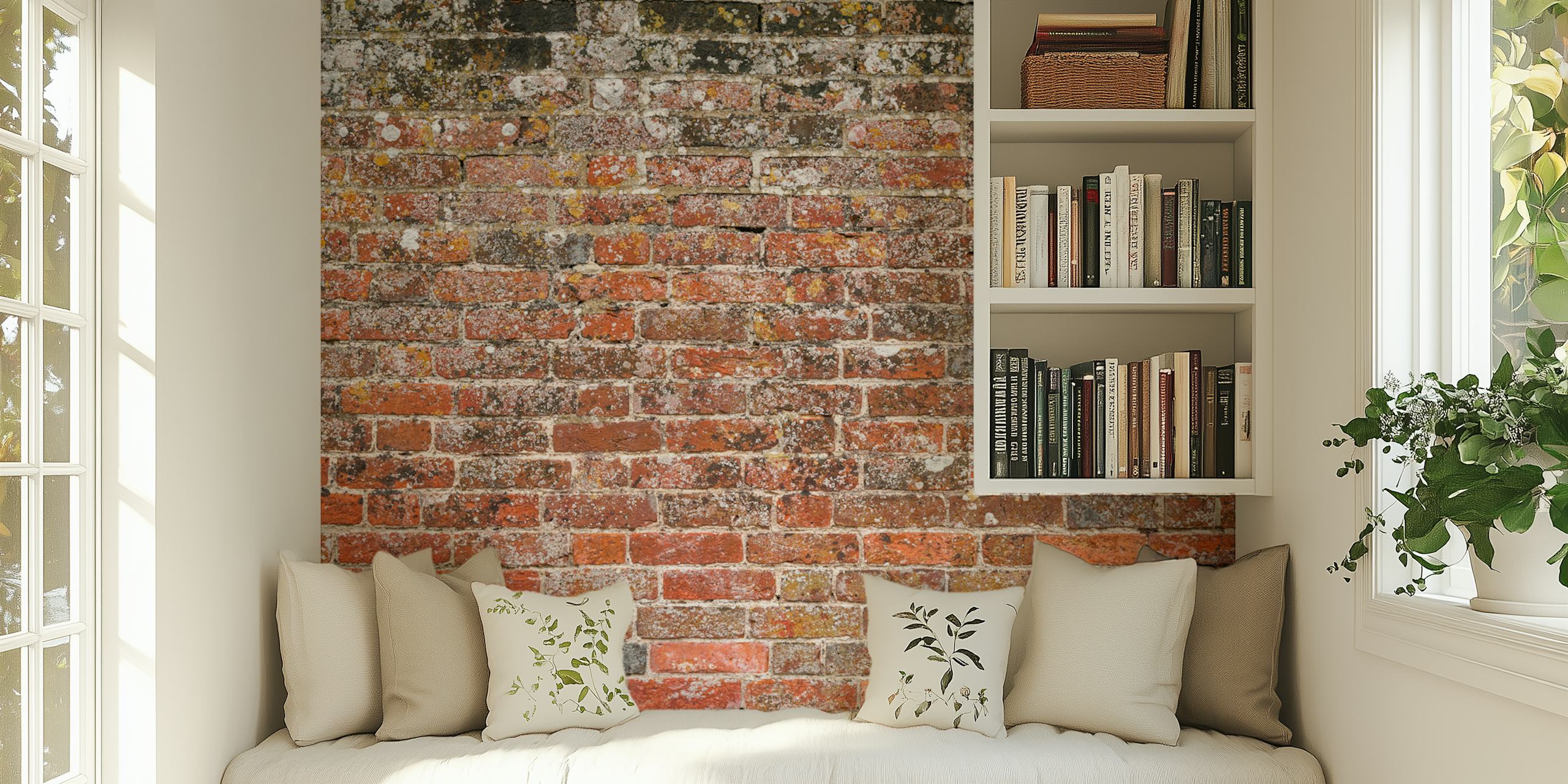 Classic Red Brick Look tapeta v pokoji