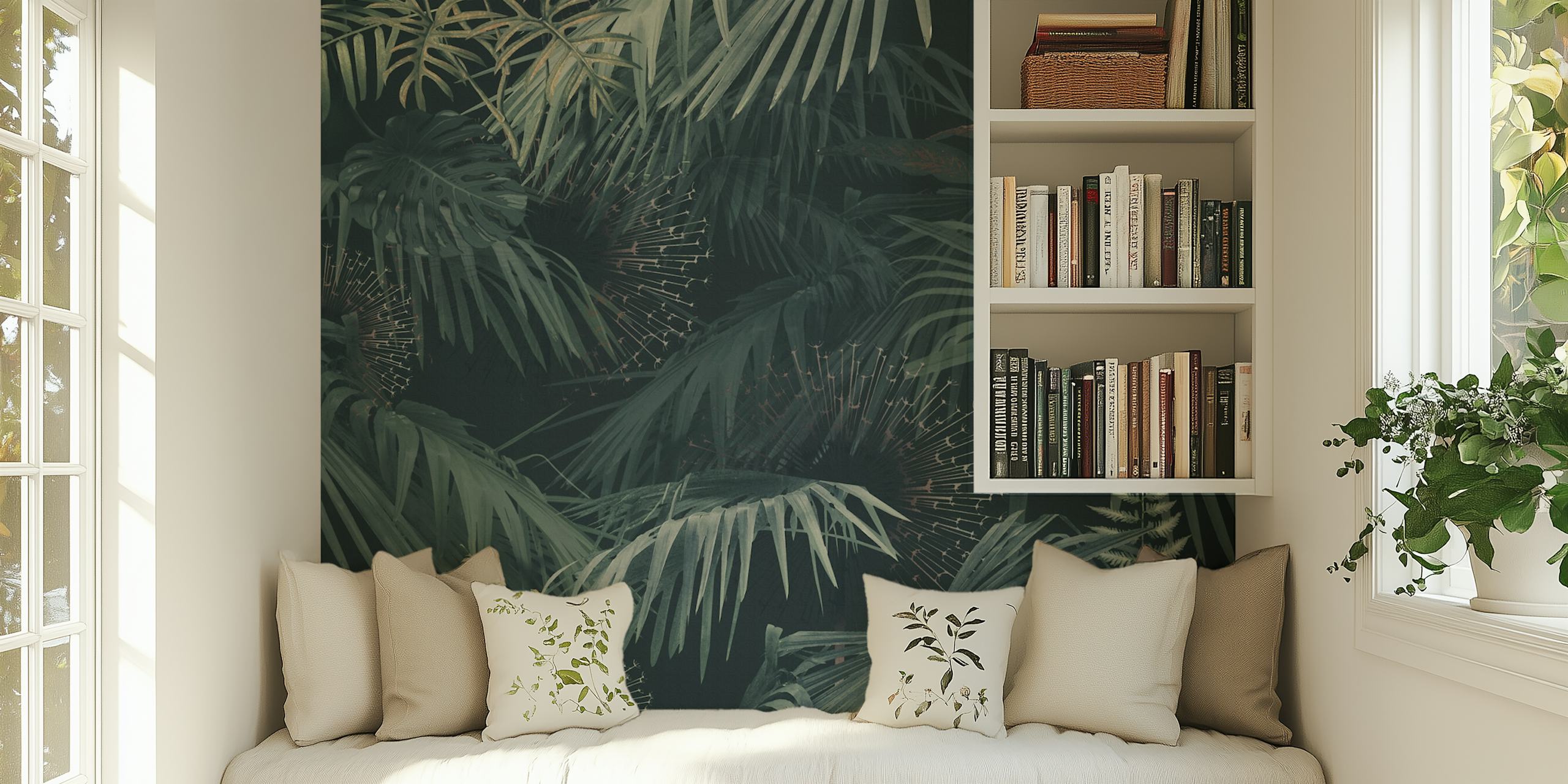 Lush Greenery Oasis in een kamer