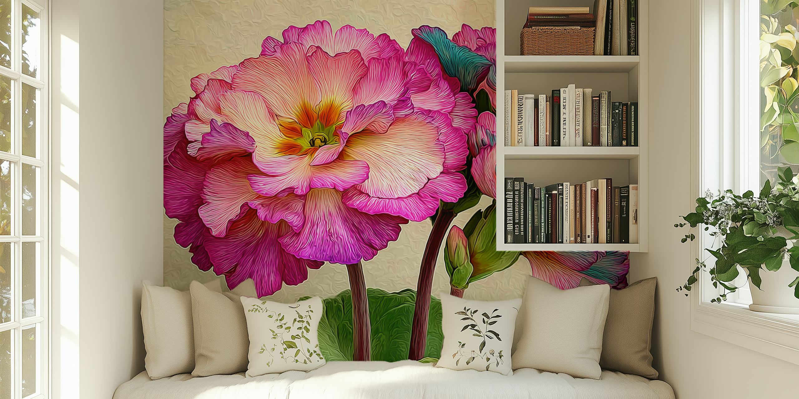 Σχέδιο ταπετσαρίας Primula Bloom Serenity