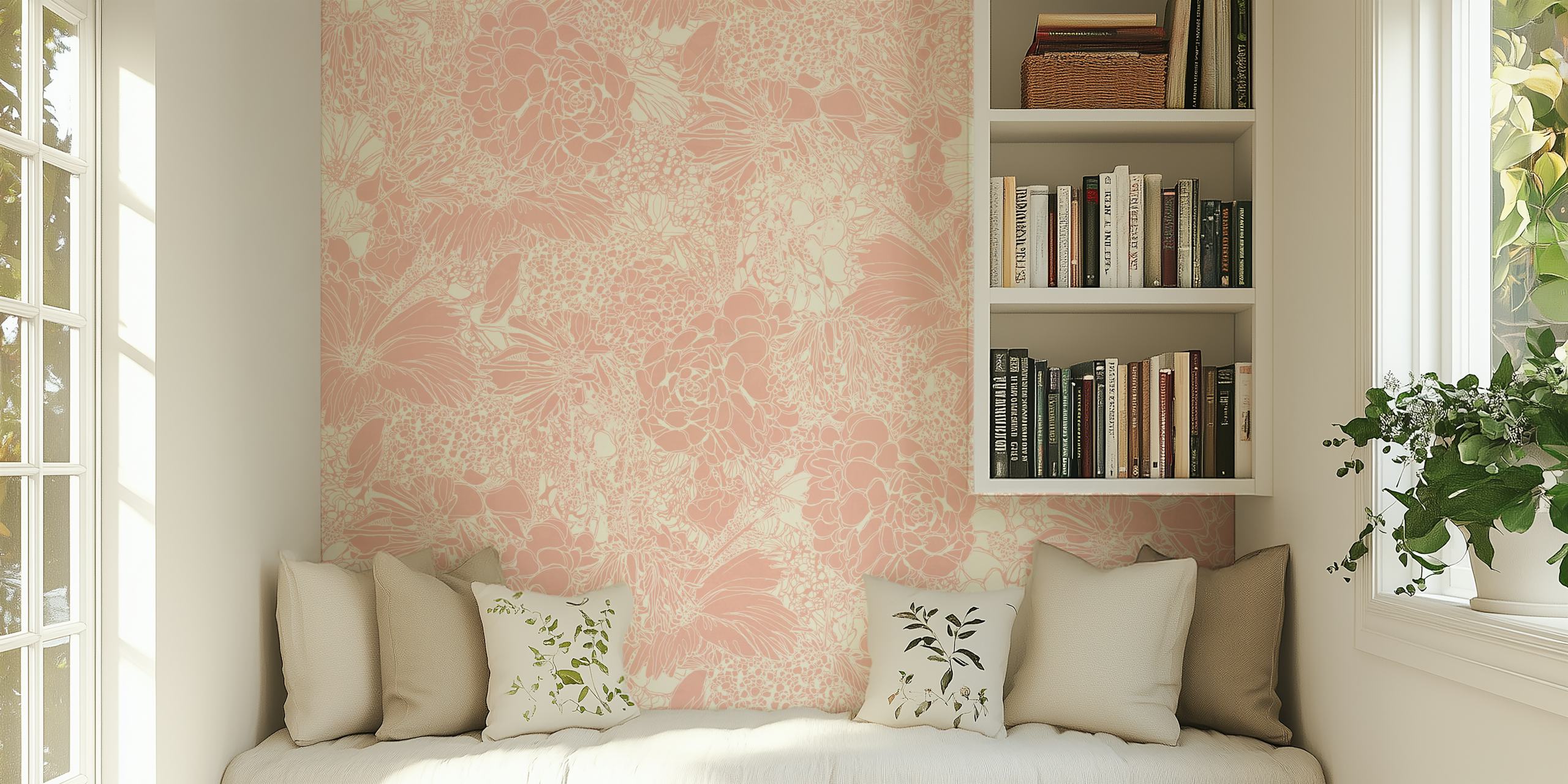Tapeta Delicate Blossom Vibe v pokoji