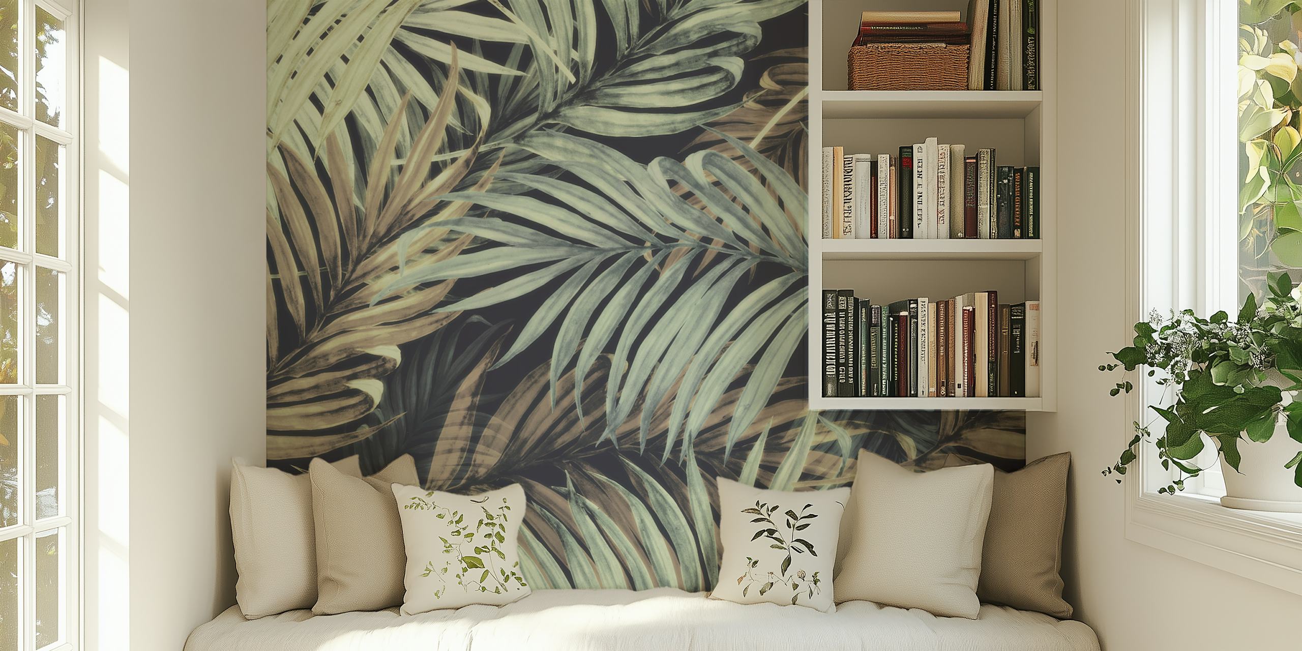 Palm Leaves06 Jumbo wallpaper in a room setting
