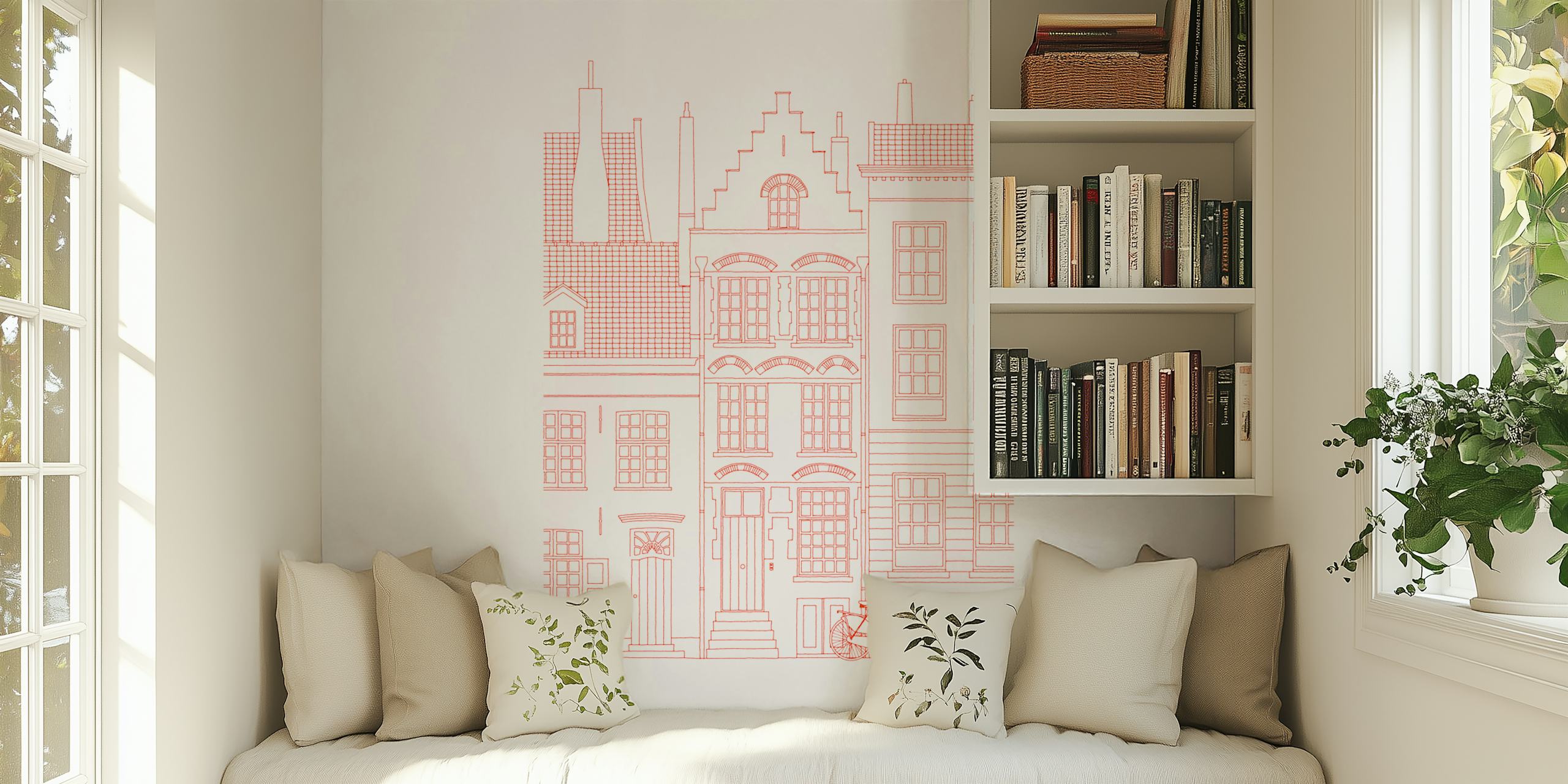 Amsterdam - Lines tapet i et rom