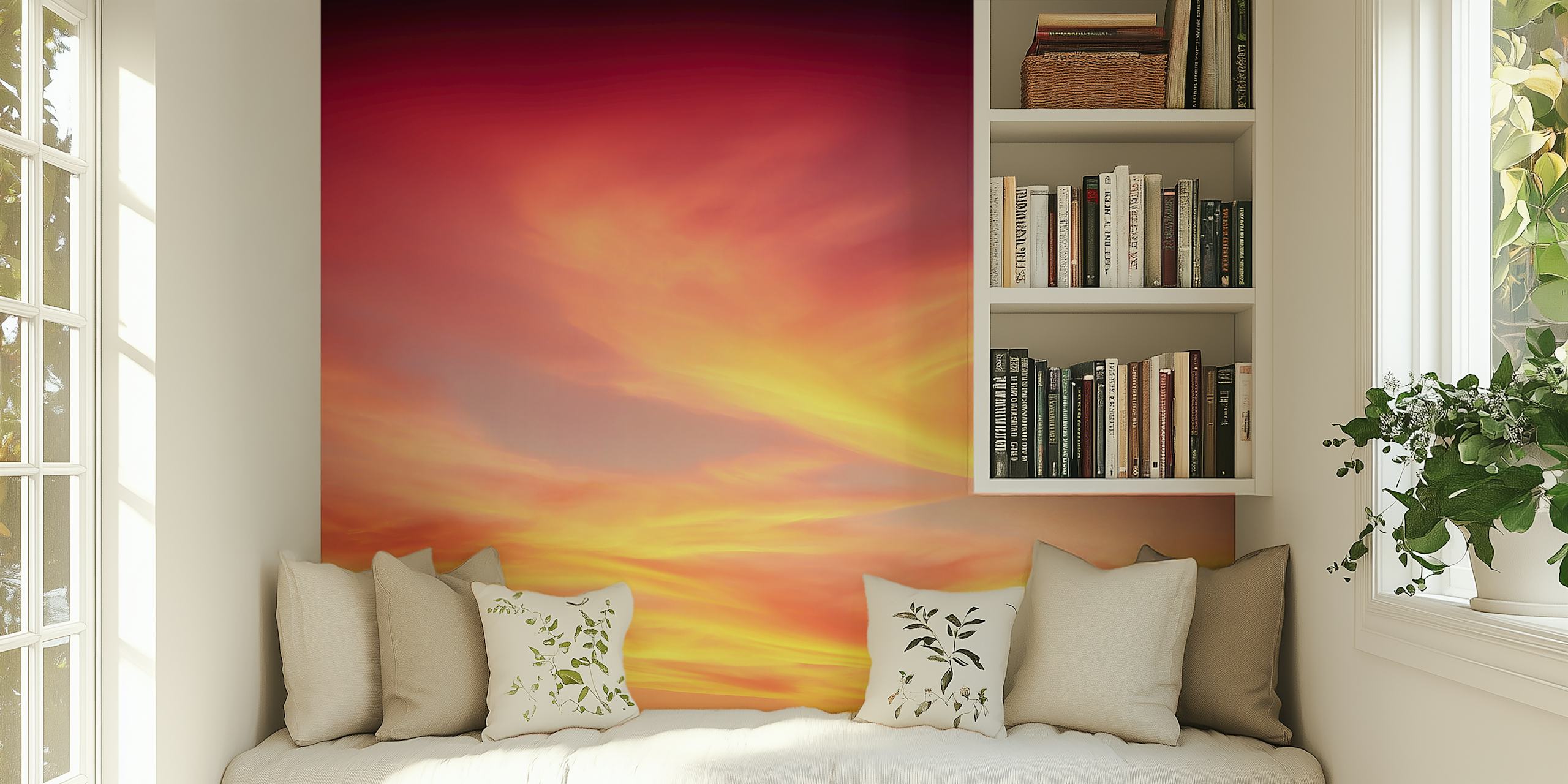 Sunset Serenity wallpaper in a room