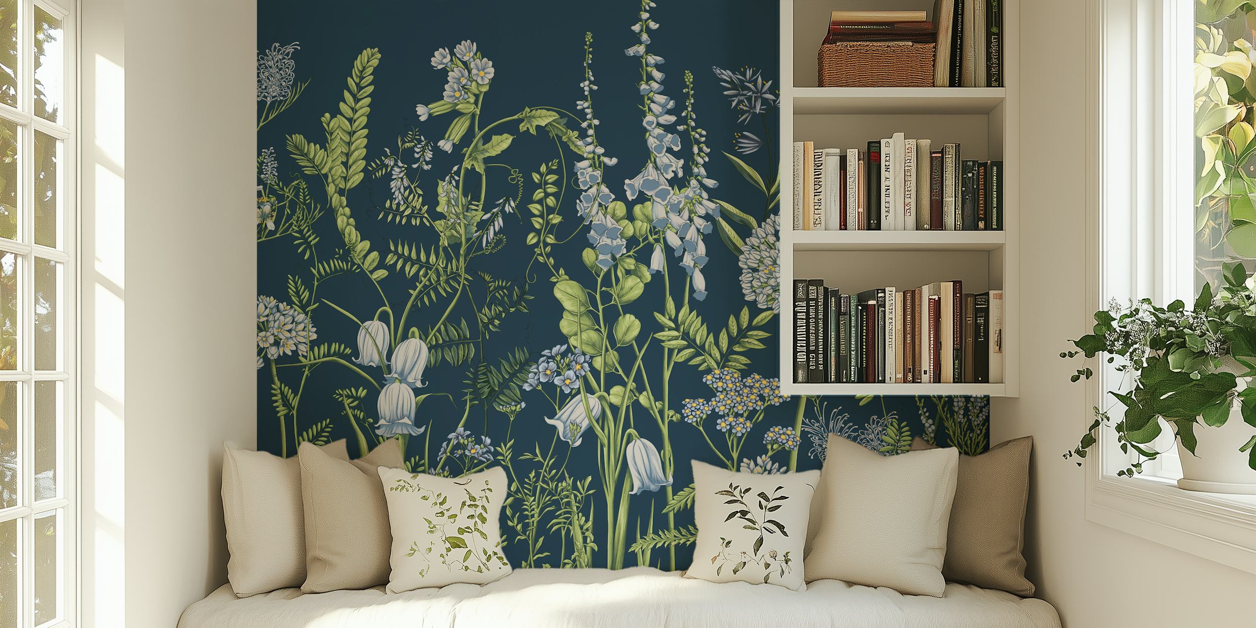 Botany 10 cvjetni wallpaper u sobi