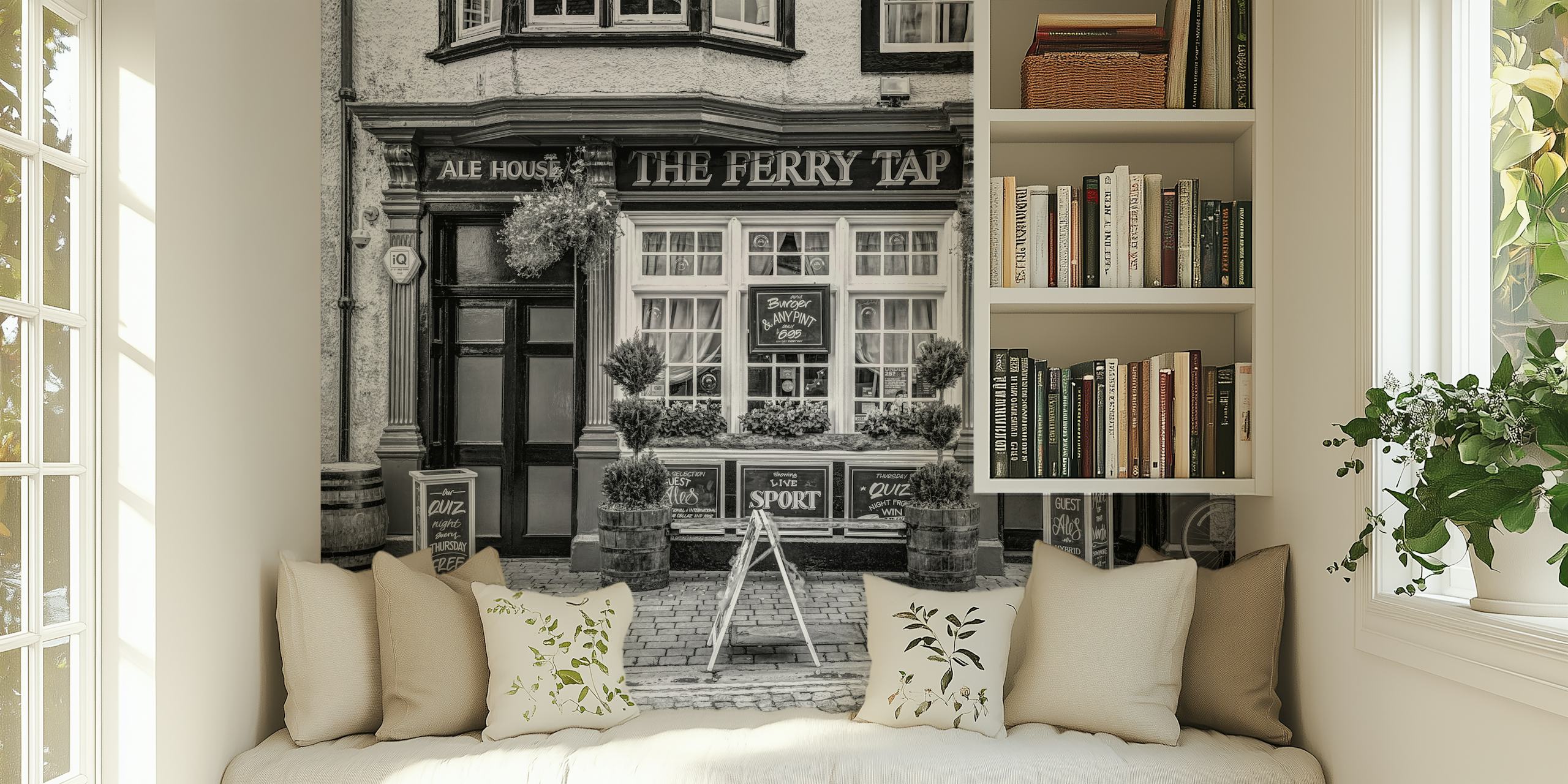 Cafe in South Queensferry tapetdesign