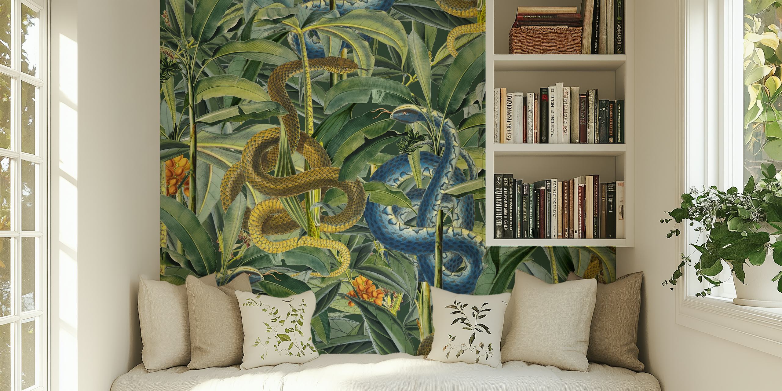 Tapeta Snakes Hidden Paradise u sobi