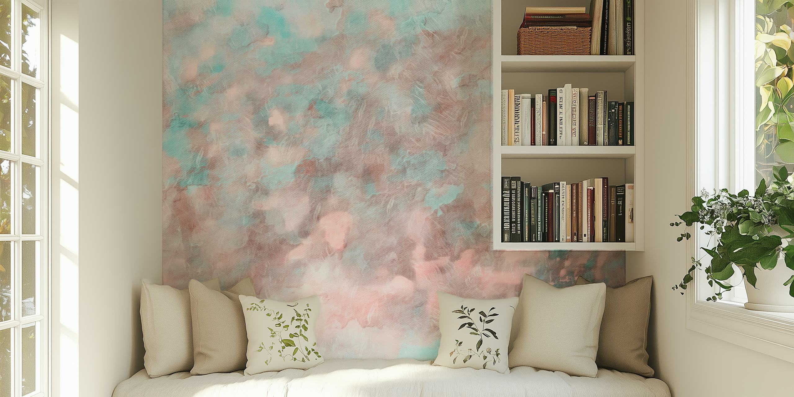 Texture Warm Pastel wallpaper in a room