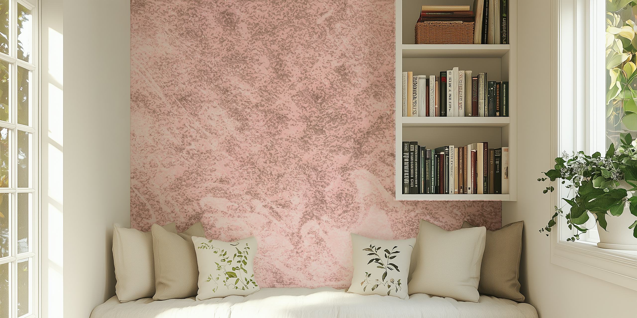 Pink textured abstract pattern wallpaper