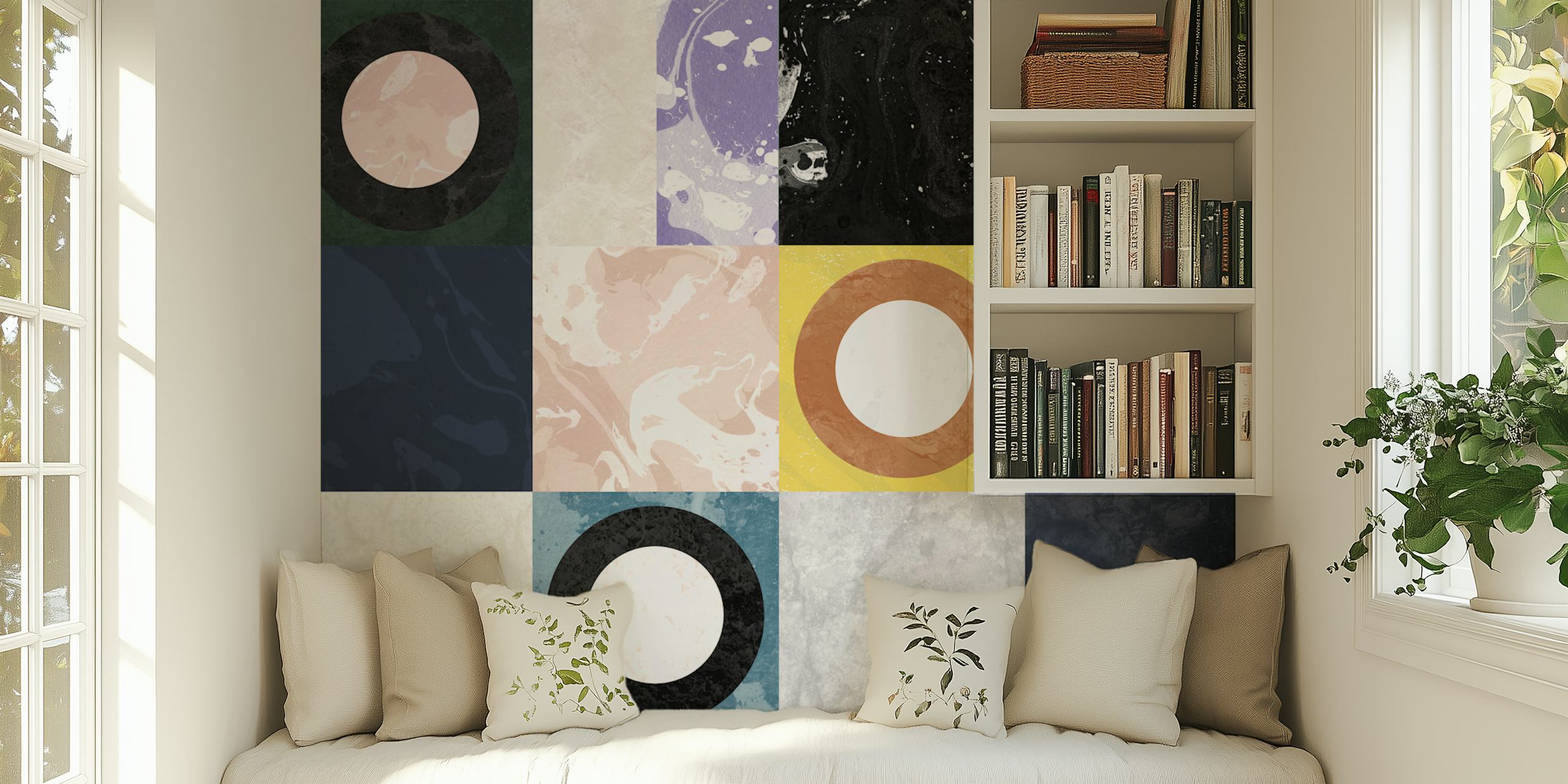 Modern Stone wallpaper in einem Raum angezeigt