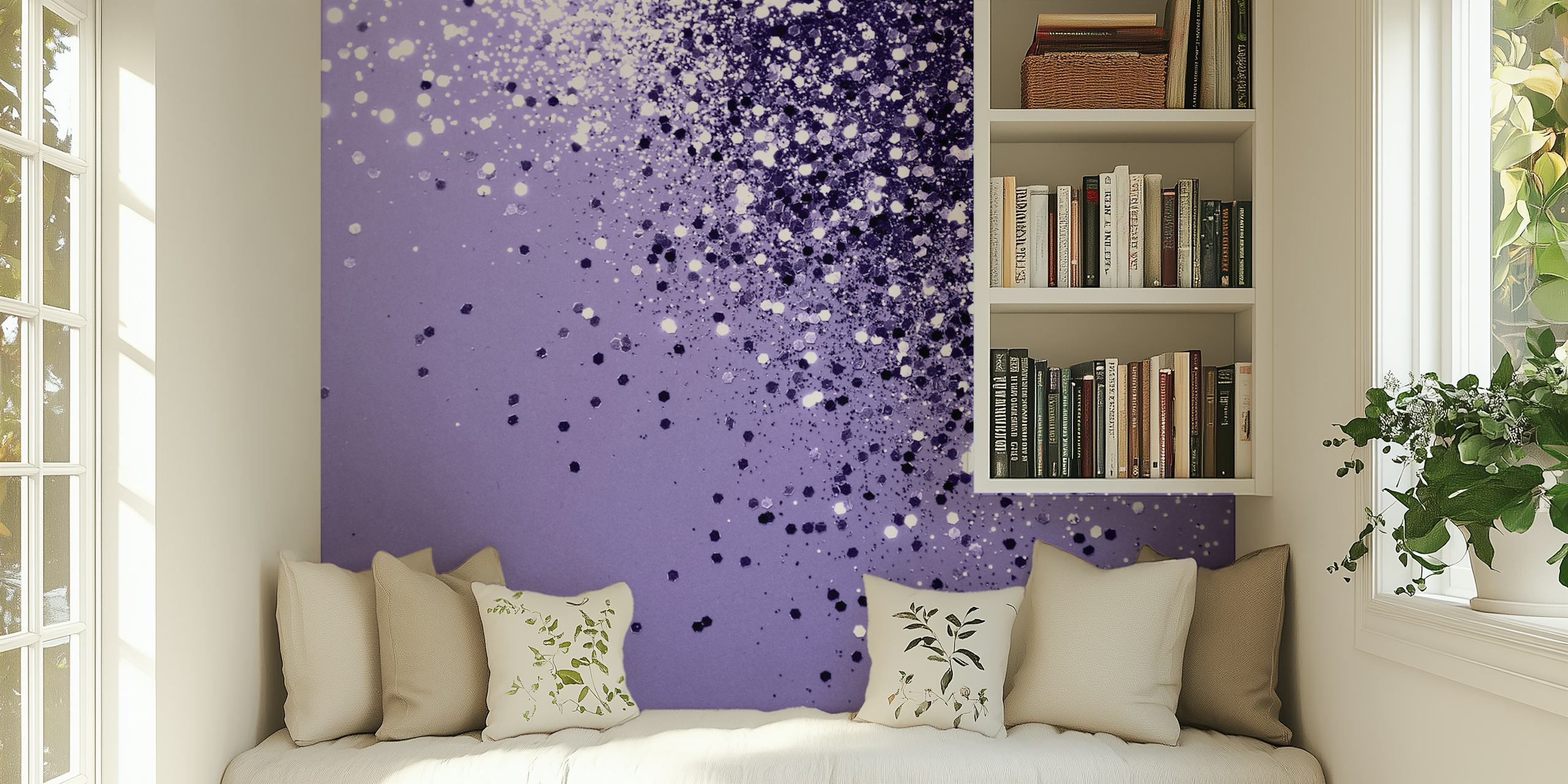 Fototapeta Ultra Violet Glitter Dream 1 s třpytivými třpytkami na fialovém pozadí