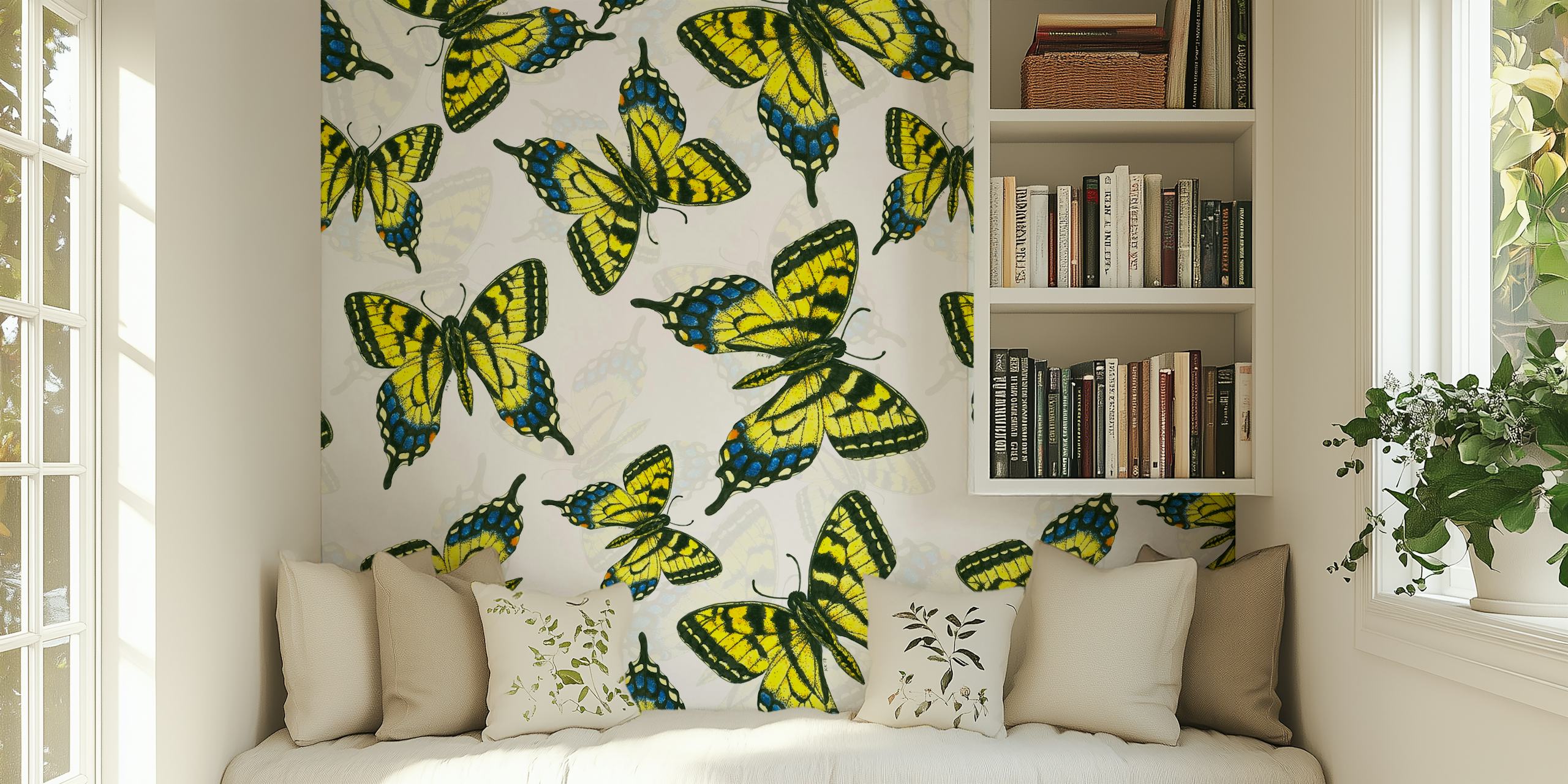 Design di carta da parati Tiger swallowtail butterfly