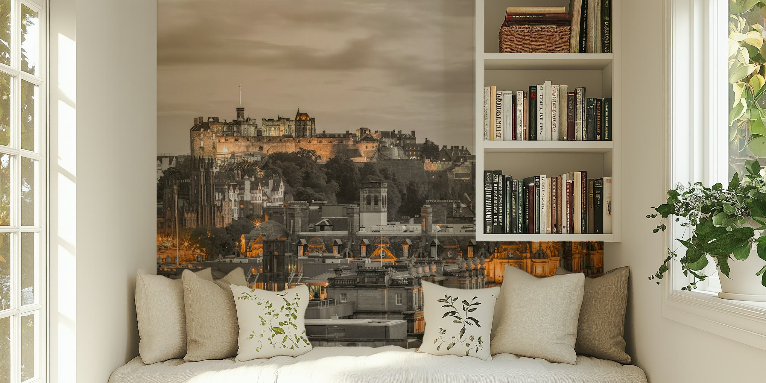 Tapeta Edinburgh Castle i The Balmoral Hotel