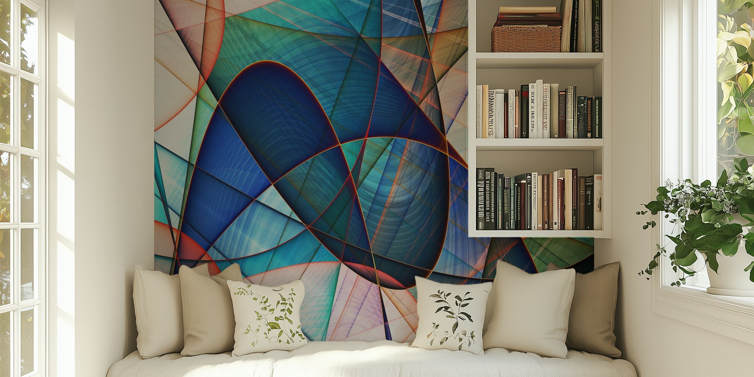 Fractal Dance 4 wallpaper in a room