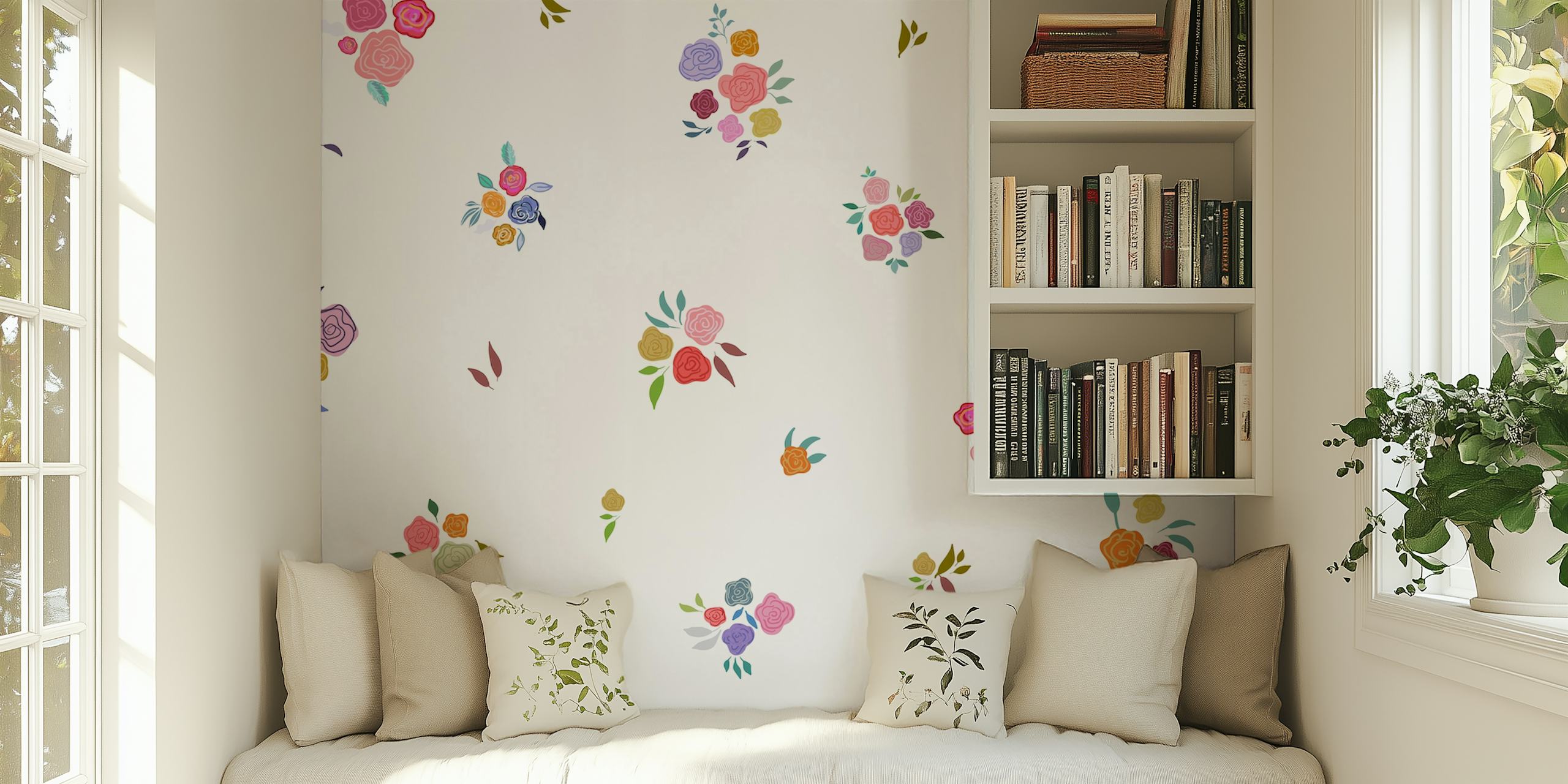 Papier peint Pretty Florals Trend dans une pièce
