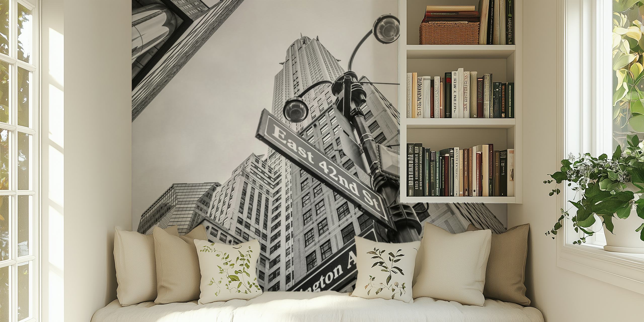 ταπετσαρία Art Deco Marvel σε ένα δωμάτιο