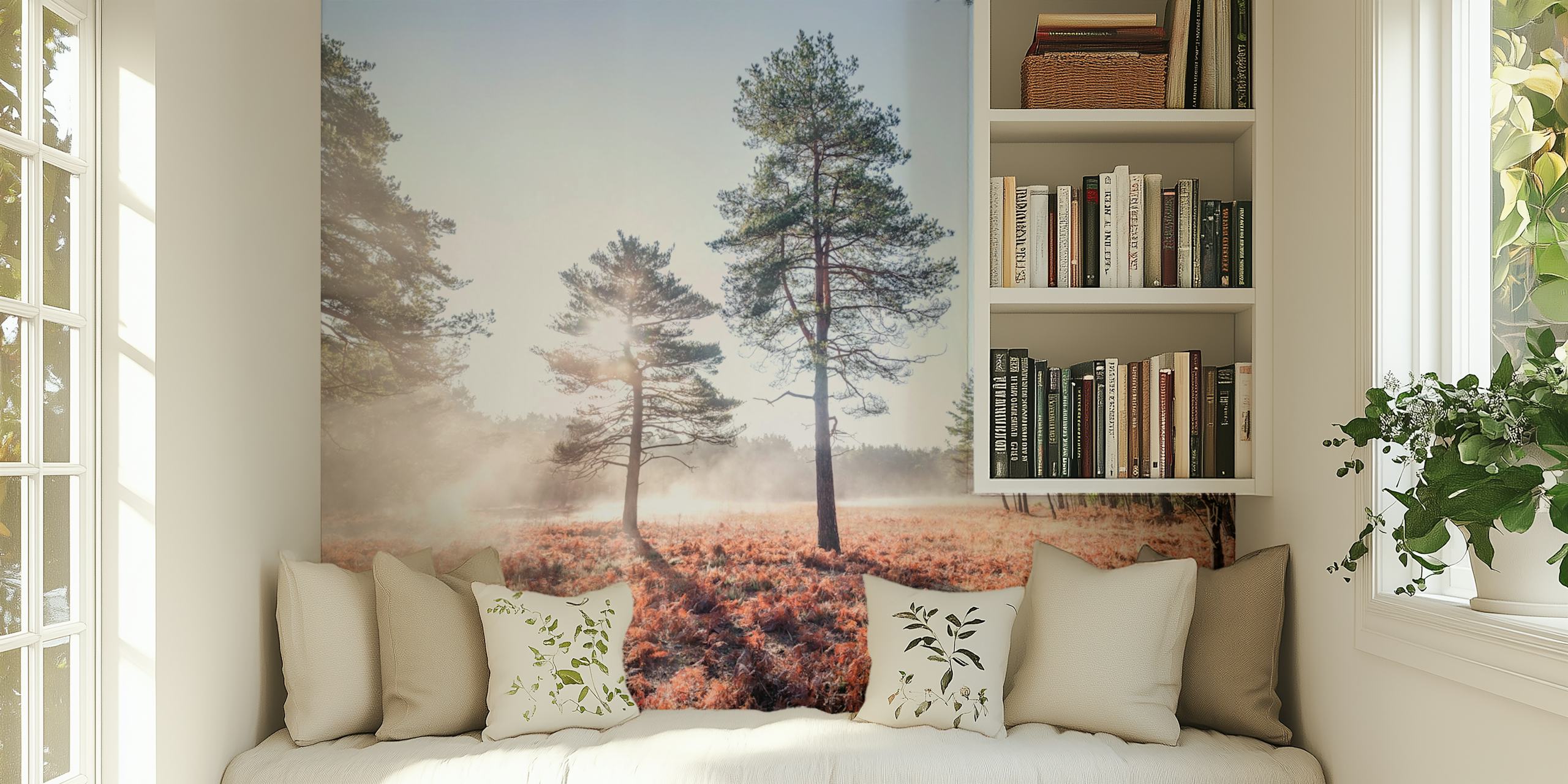 Misty Forest tapetti huoneessa