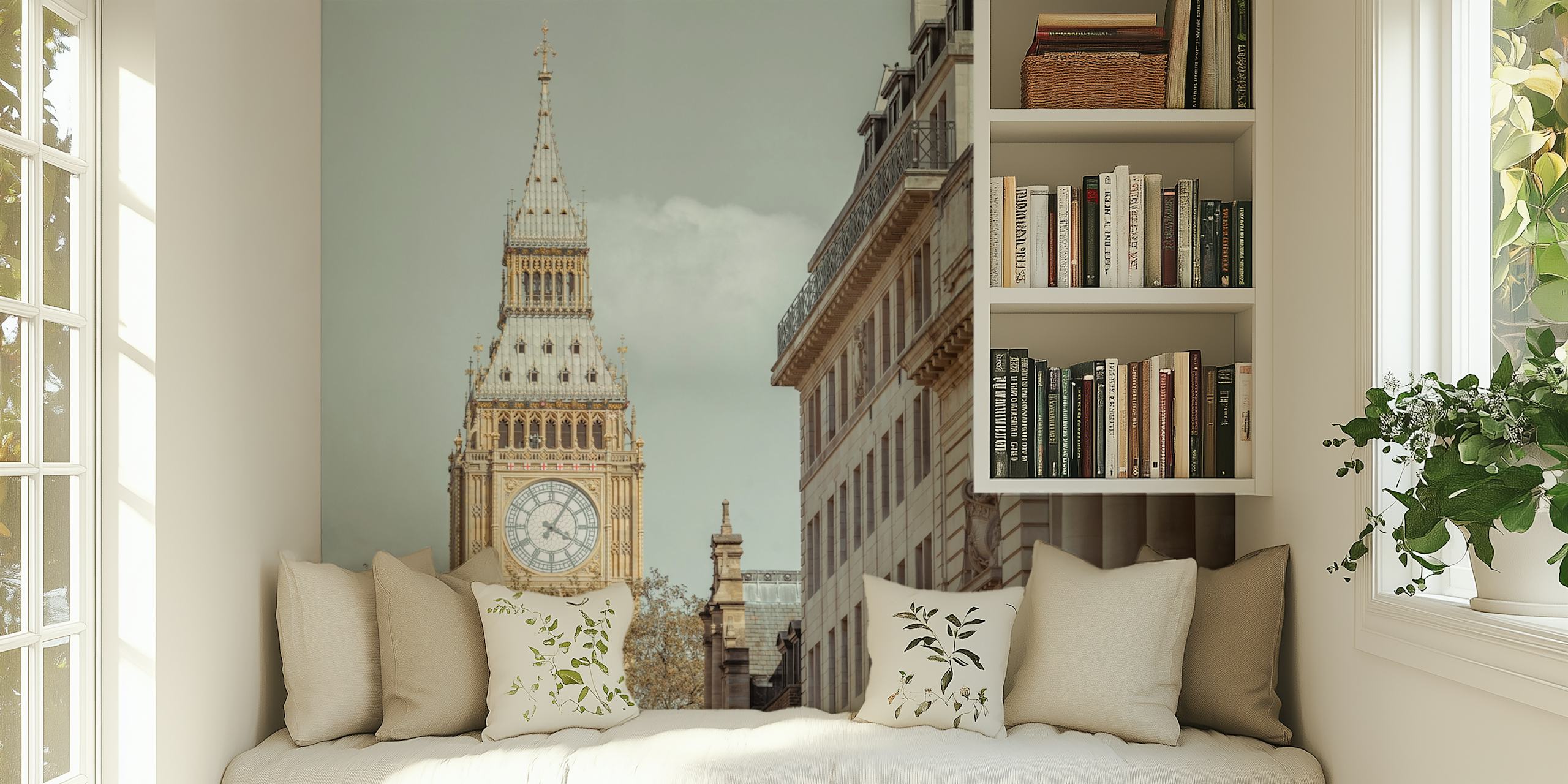 Timeless London tapetti huoneessa