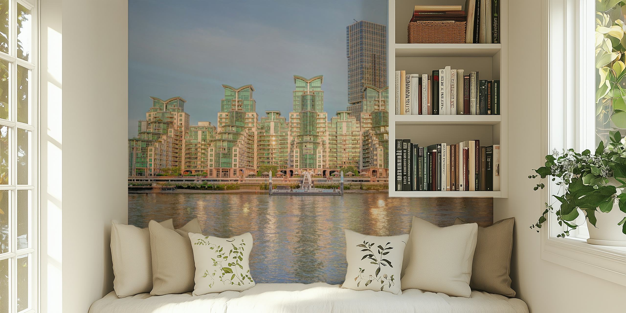Papel de parede Vauxhall Serviced Apartments em um quarto