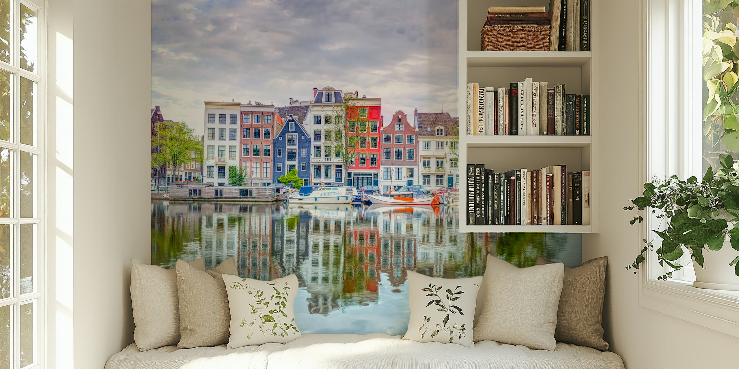 Amsterdam reflections Tapete in einem Zimmer