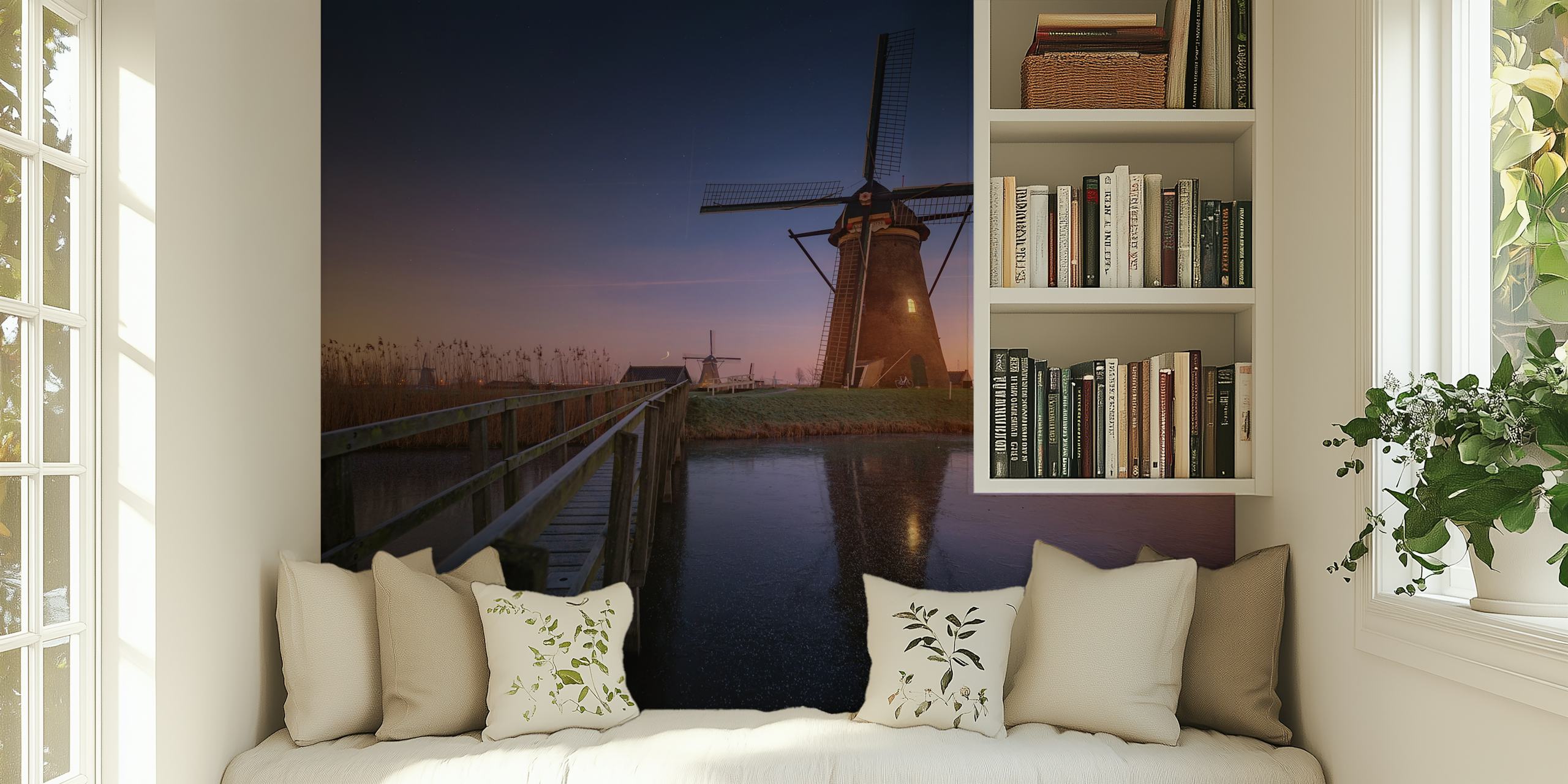 Kinderdijk 2 wallpaper featuring windmills in a room