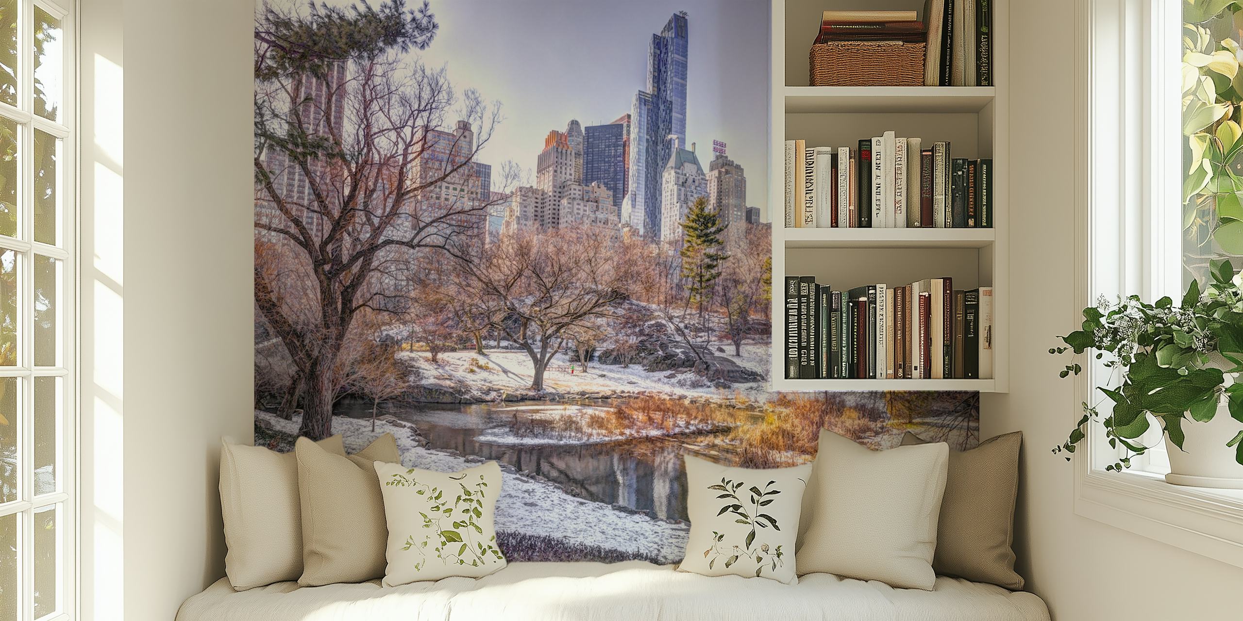 Tapeta Snowy Central Park w salonie