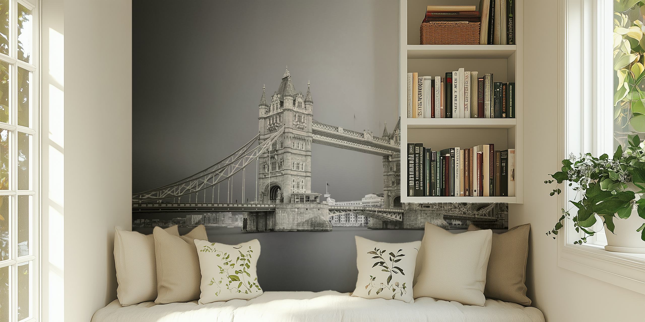 Fototapeta Tower Bridge v černé a bílé