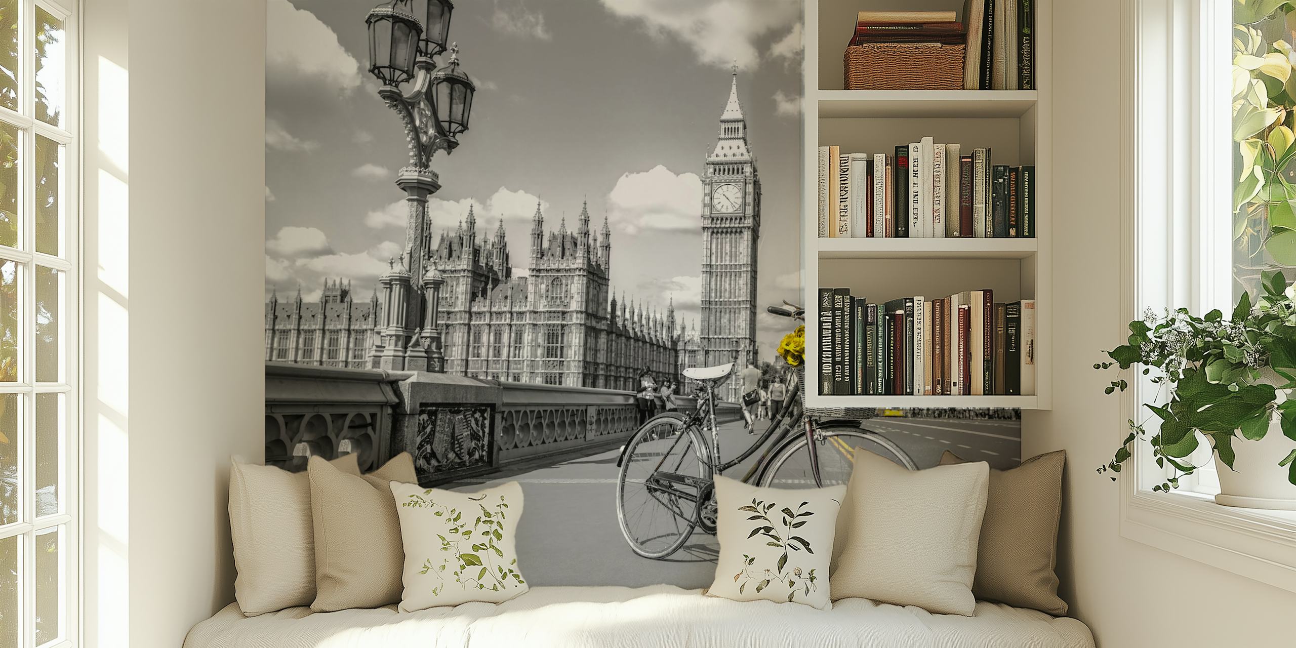 Floral Journey of Westminster wallpaper in a room