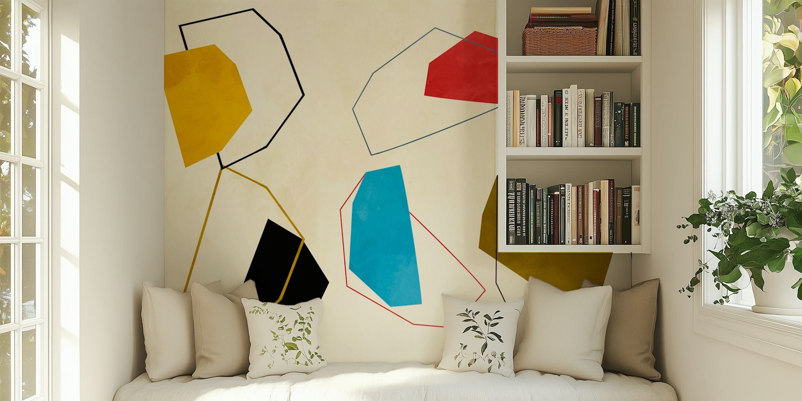 Magic Pieces In wallpaper displayed in a room
