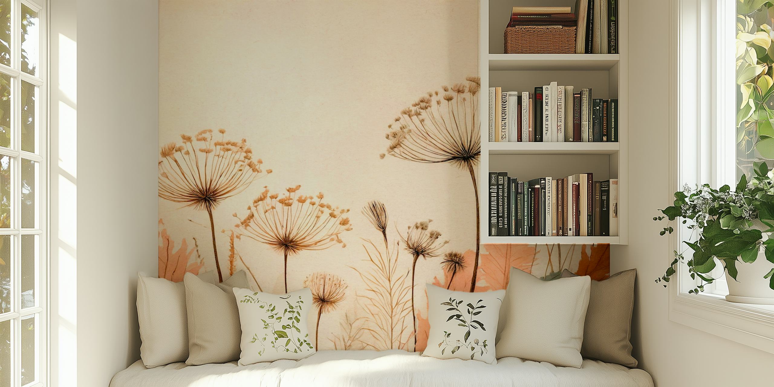 Wild meadow Tapetdesign in einem Raum