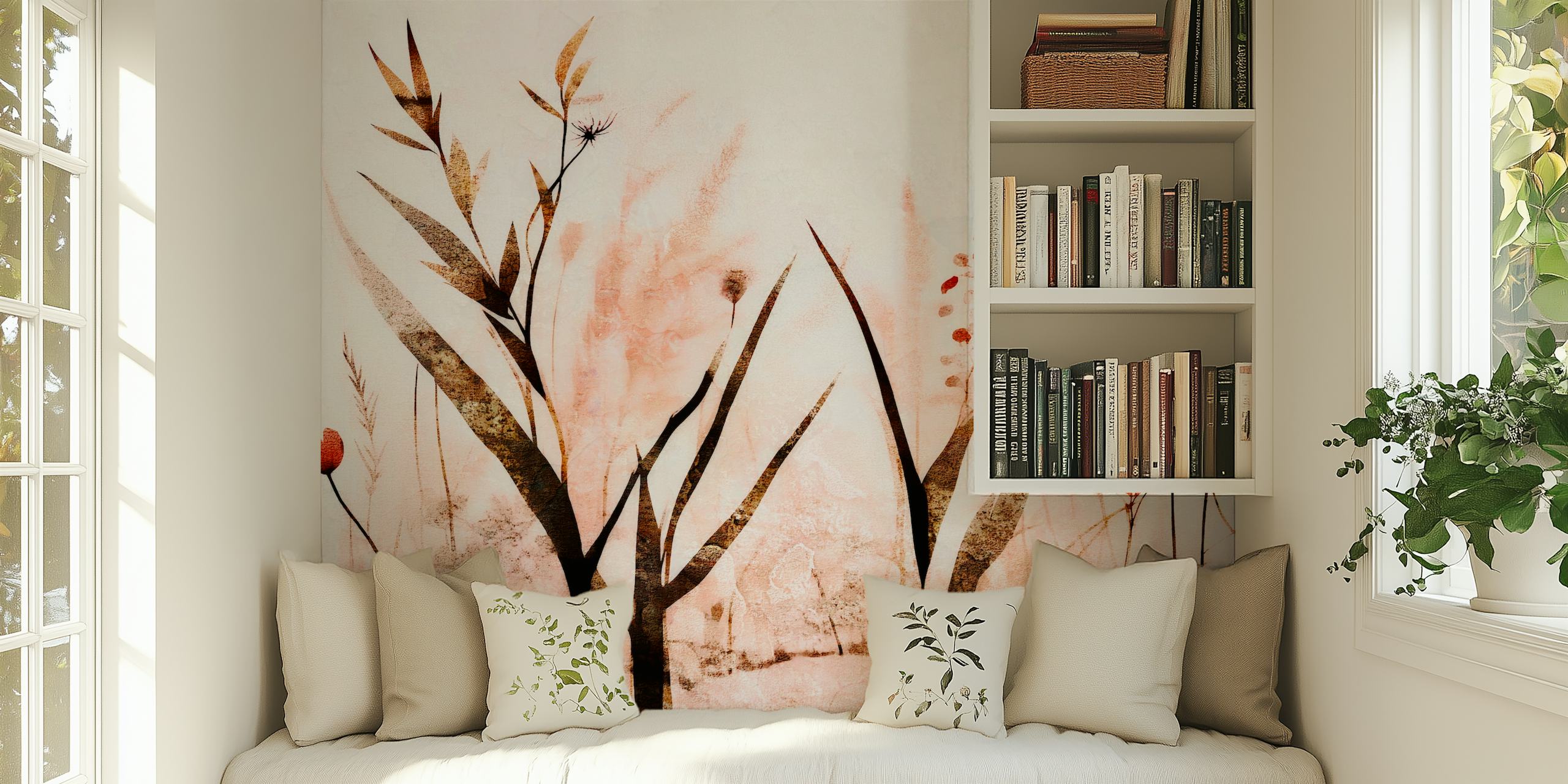 tapeta Scandinavian summer flower meadow
