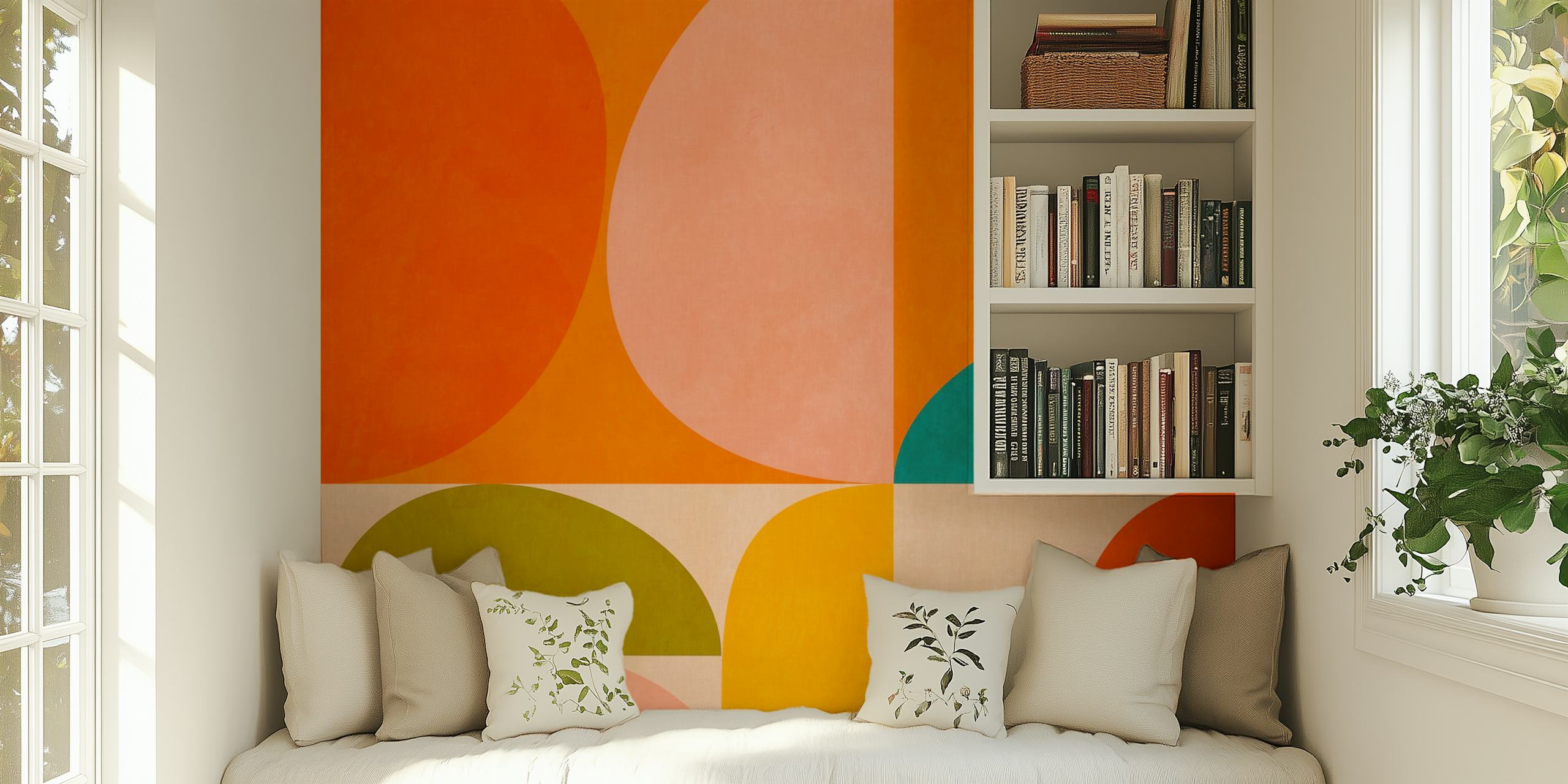 Bauhaus geometric abstraction pozadina u sobi